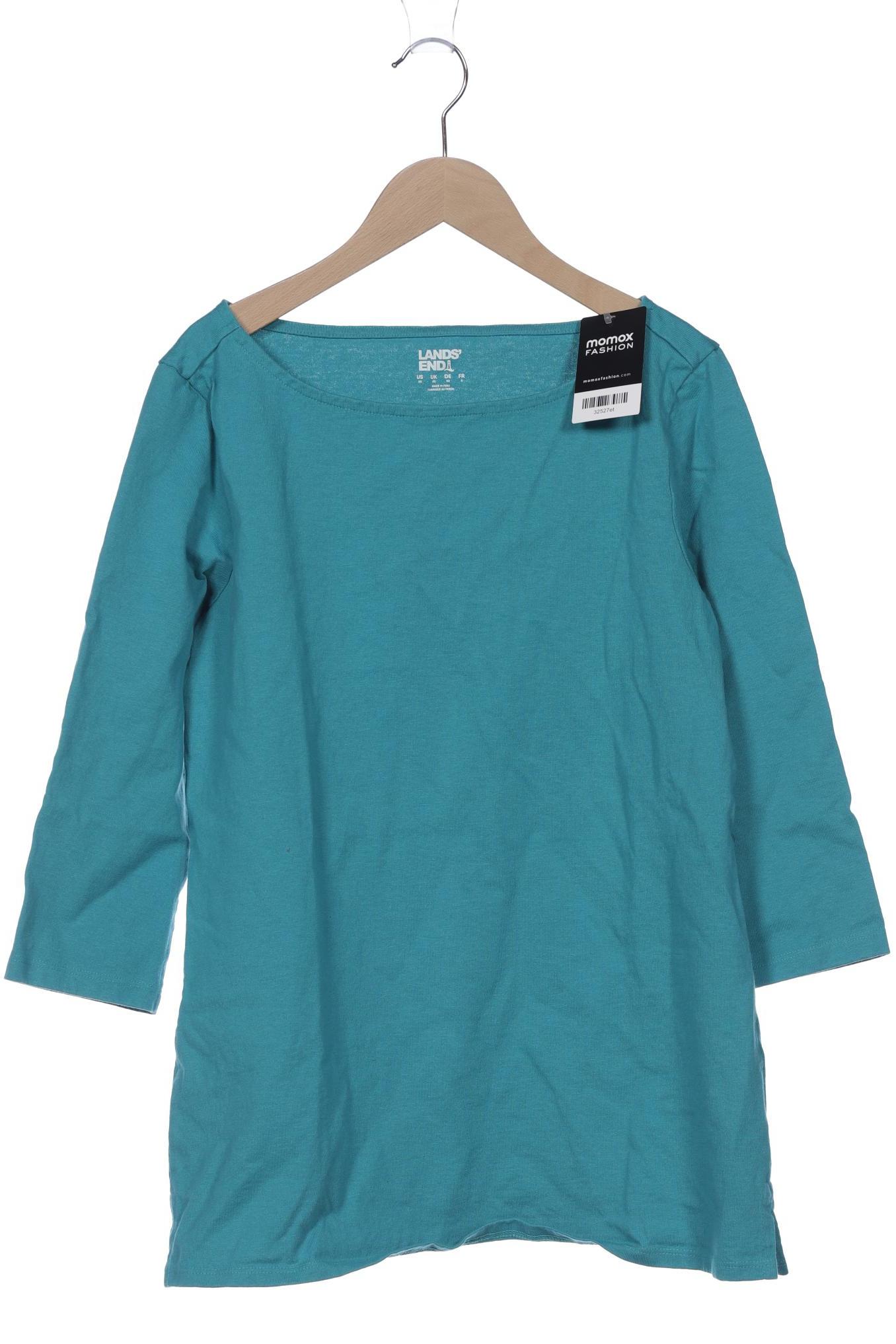 

Lands End Damen Langarmshirt, türkis, Gr. 34
