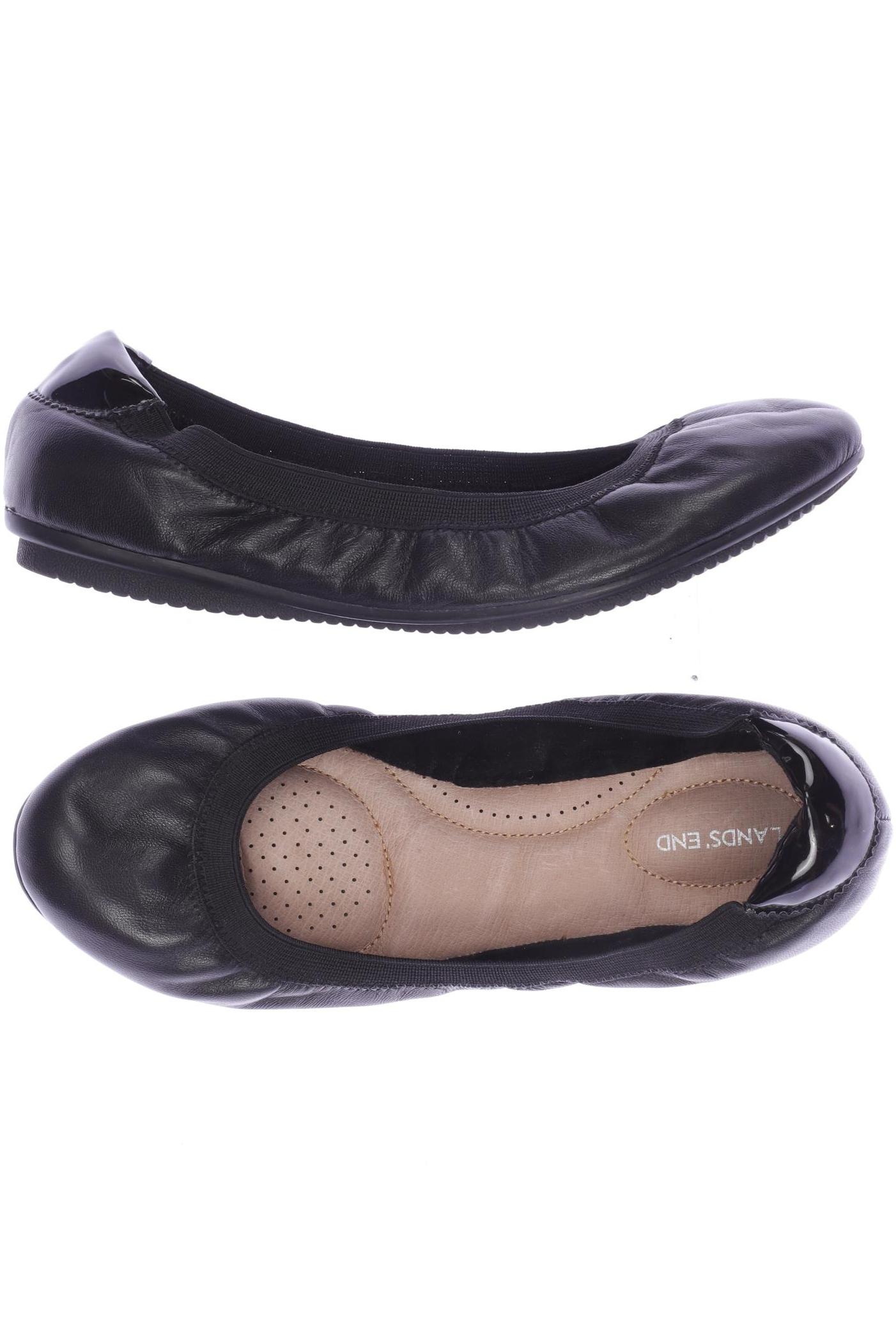

Lands End Damen Ballerinas, schwarz, Gr. 37.5