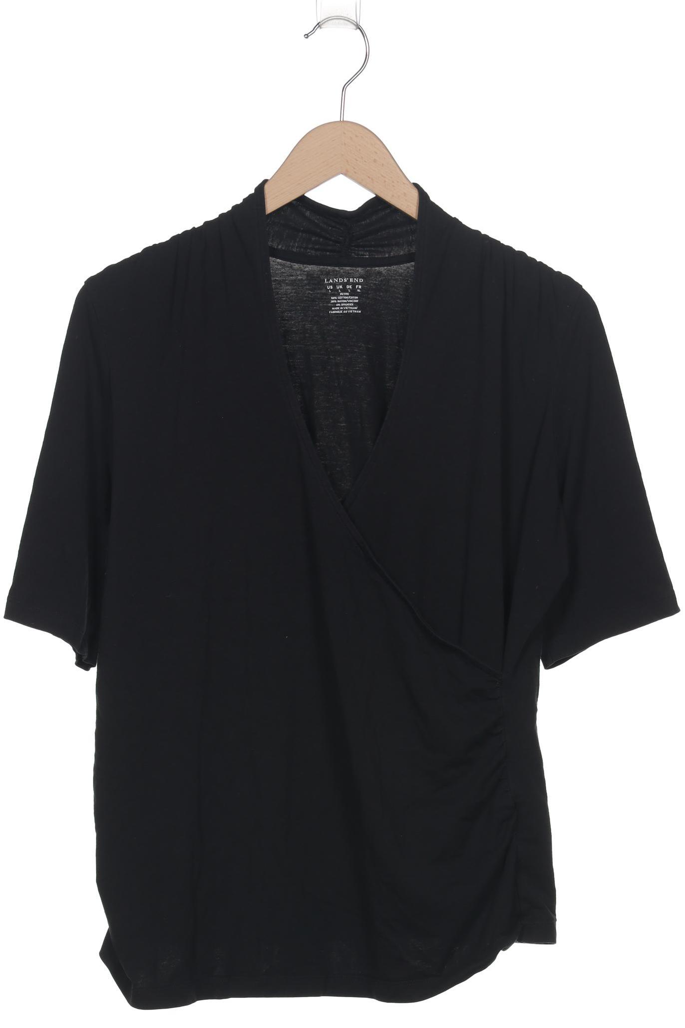 

Lands End Damen T-Shirt, schwarz, Gr. 42