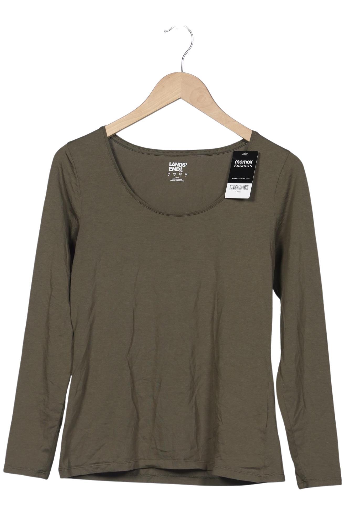

Lands End Damen Langarmshirt, grün, Gr. 38