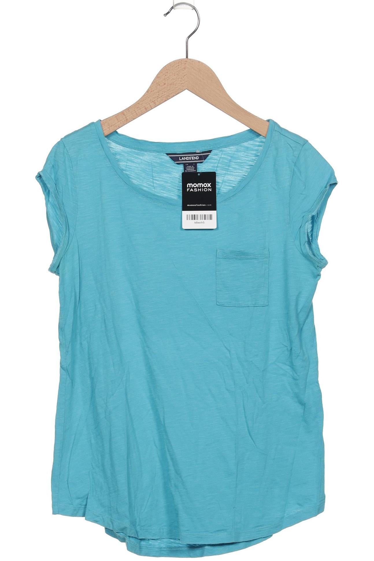 

Lands End Damen T-Shirt, blau, Gr. 34