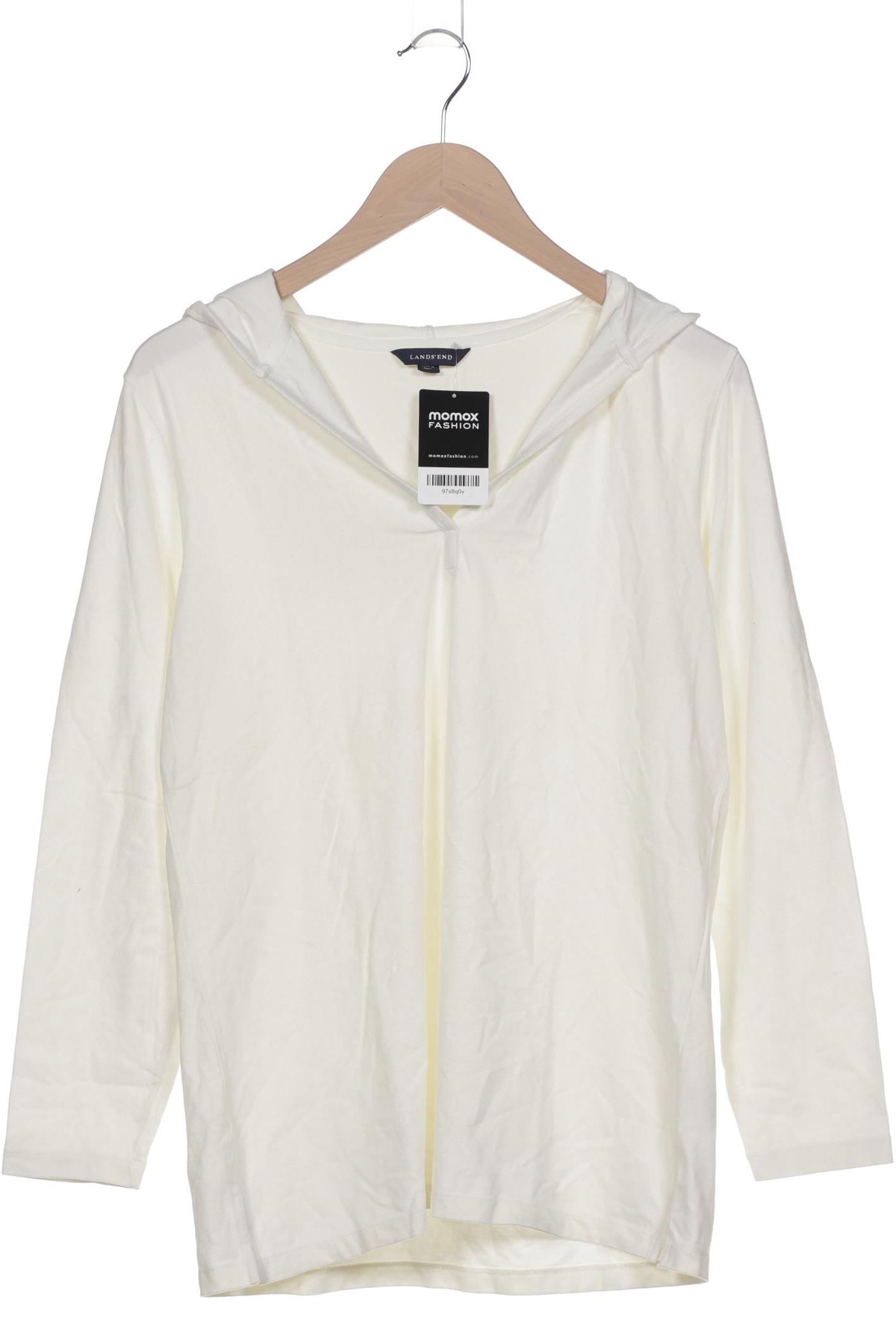 

Lands End Damen Kapuzenpullover, weiß, Gr. 36