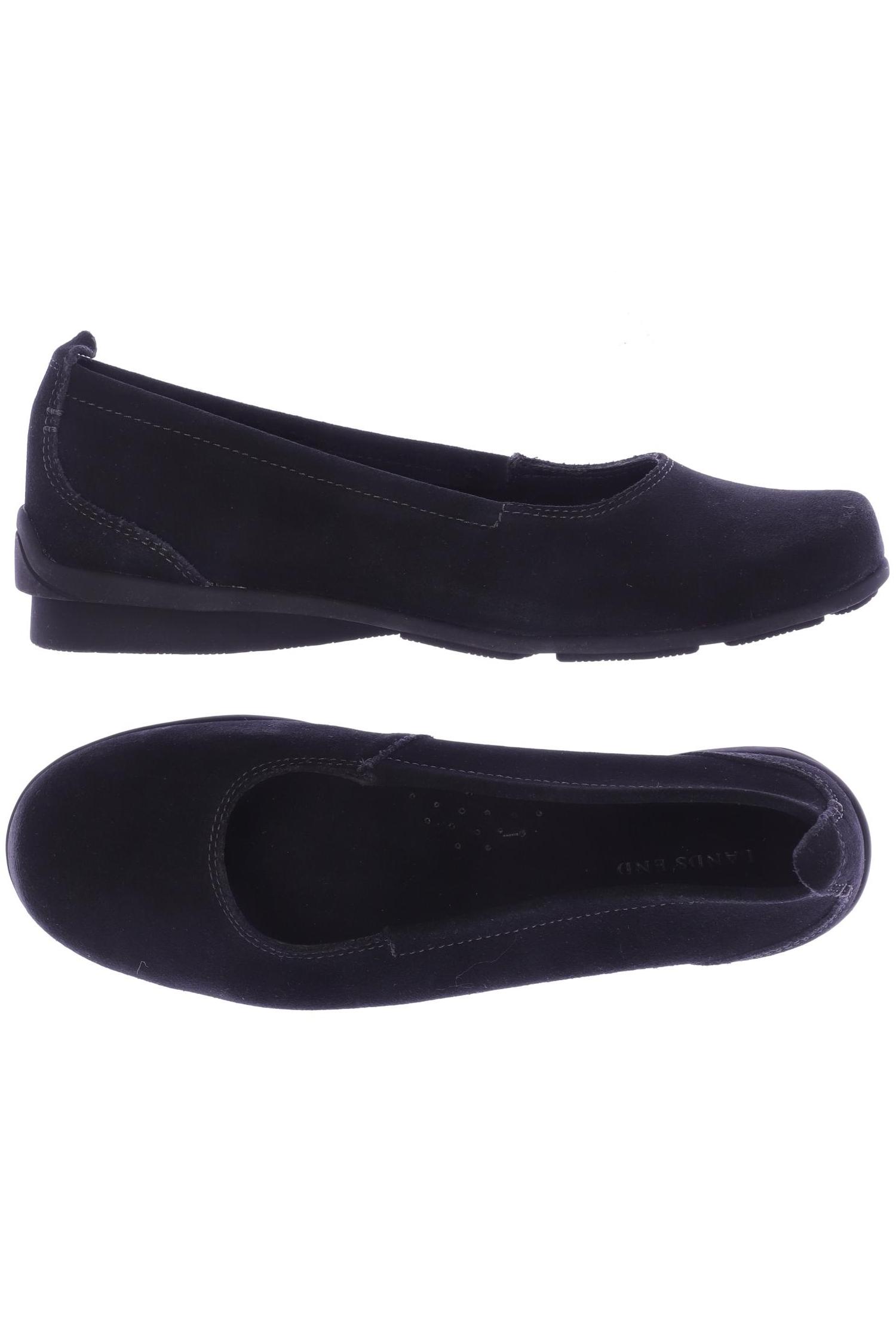 

Lands End Damen Ballerinas, schwarz, Gr. 6.5