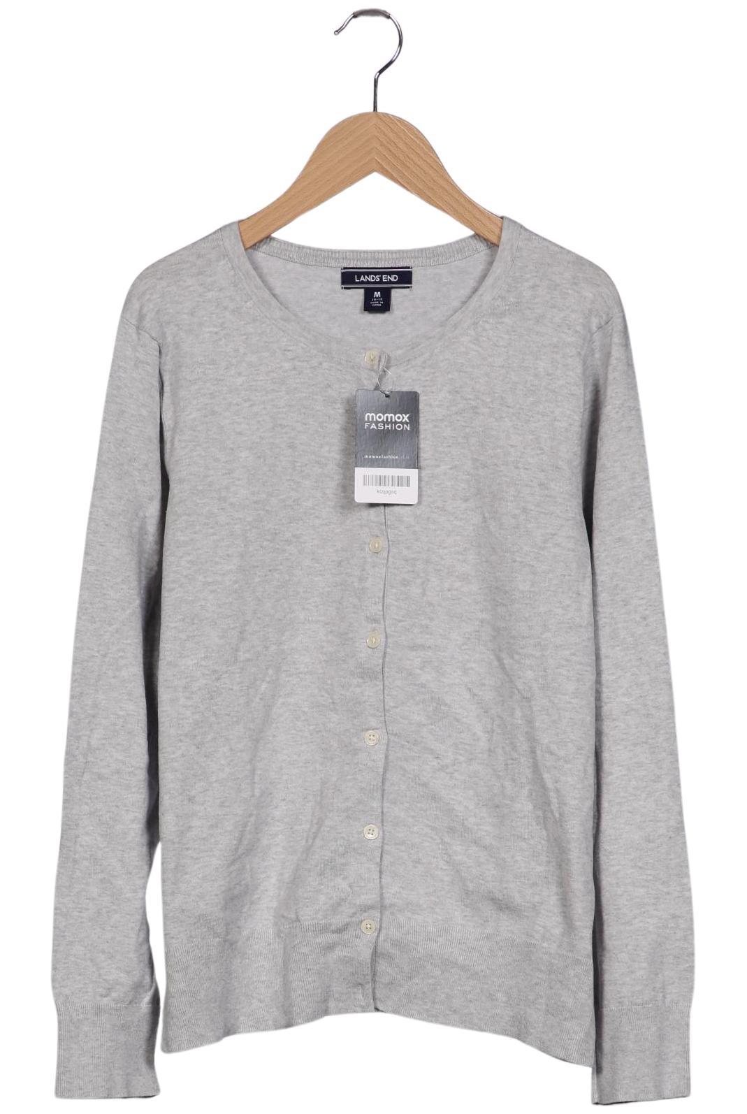 

Lands End Damen Strickjacke, grau, Gr. 38