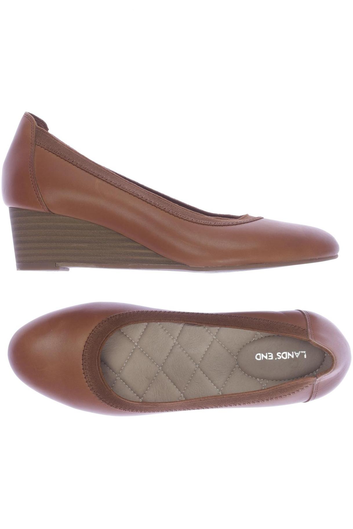 

Lands End Damen Halbschuh, braun, Gr. 37