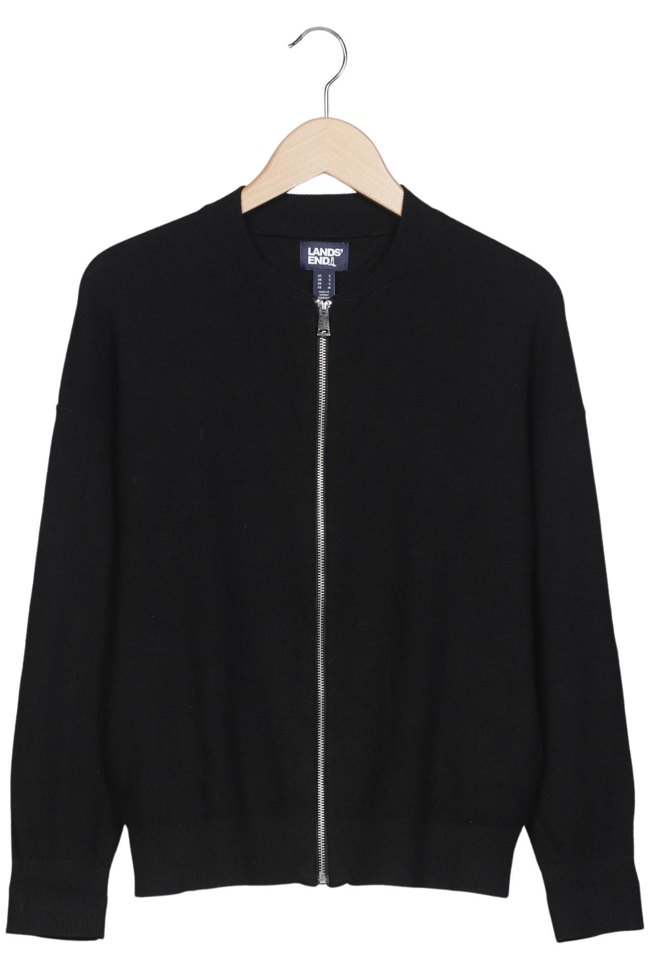 

Lands End Damen Strickjacke, schwarz, Gr. 36
