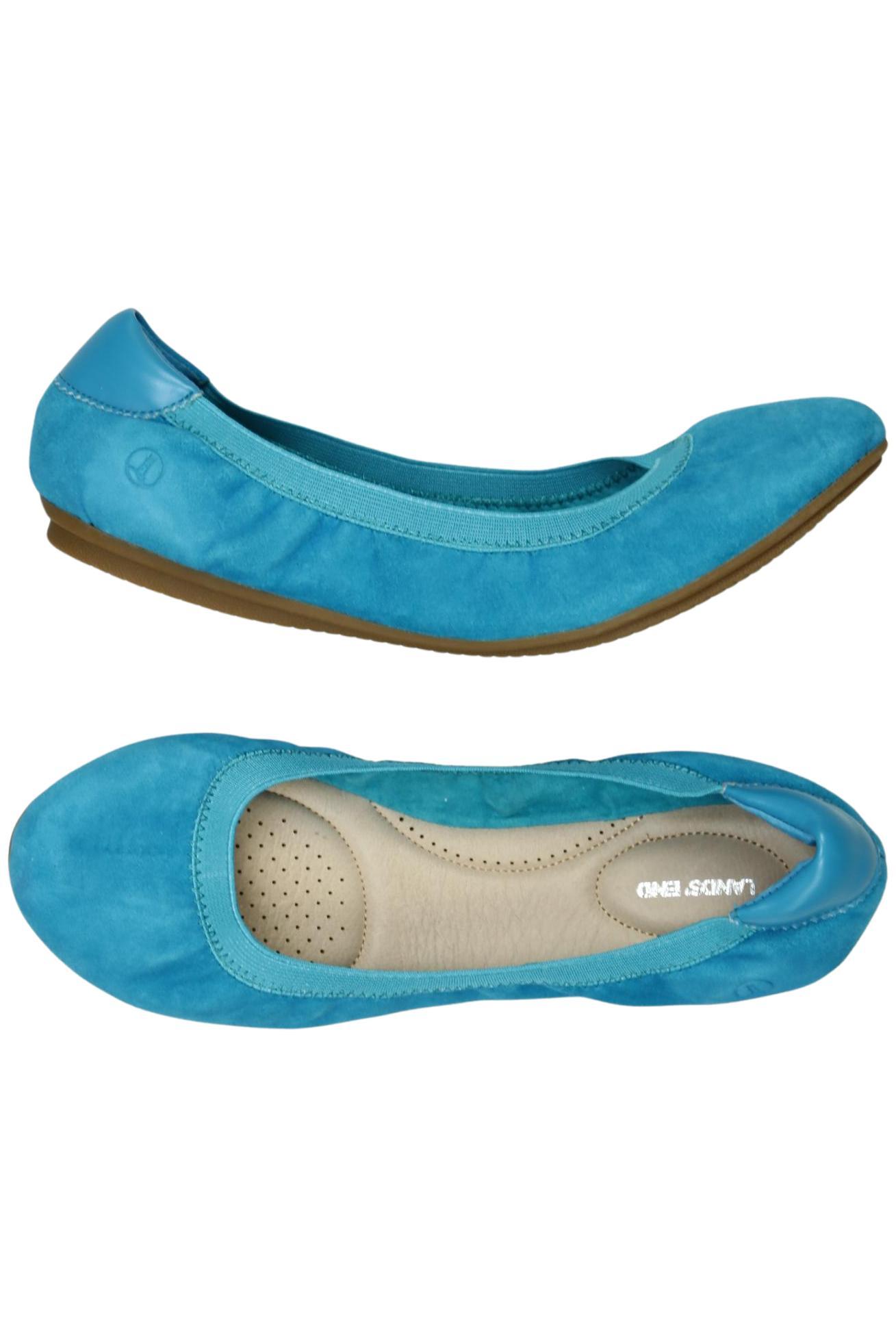 

Lands End Damen Ballerinas, blau, Gr. 42.5