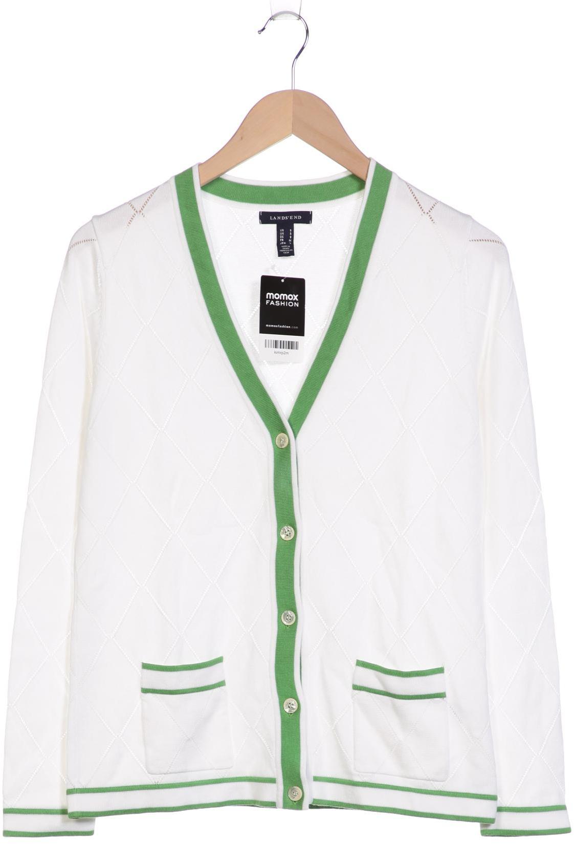 

Lands End Damen Strickjacke, weiß, Gr. 36