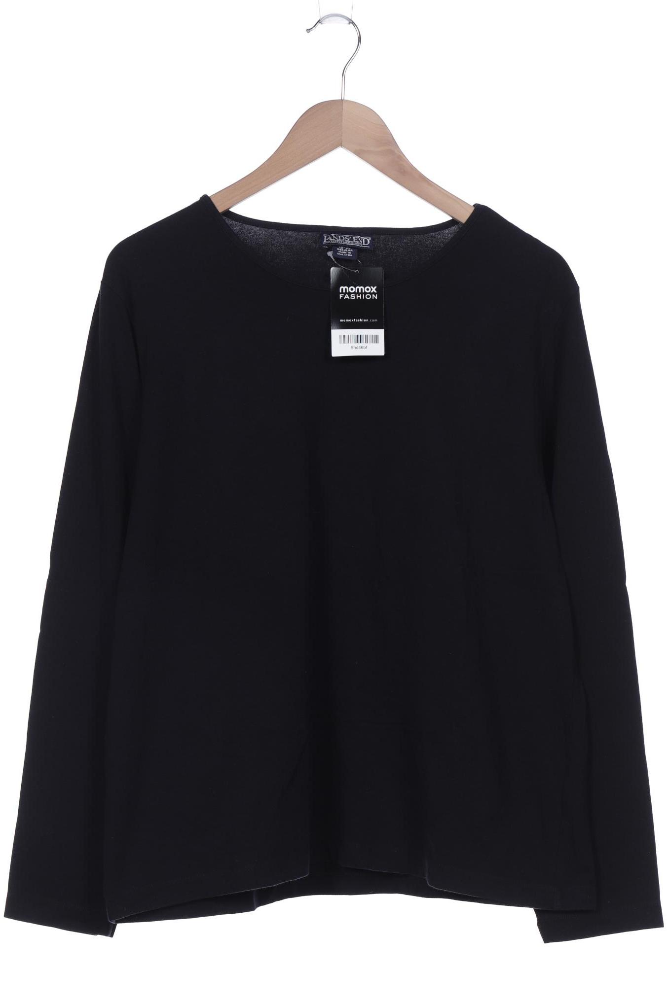 

Lands End Damen Langarmshirt, schwarz, Gr. 44