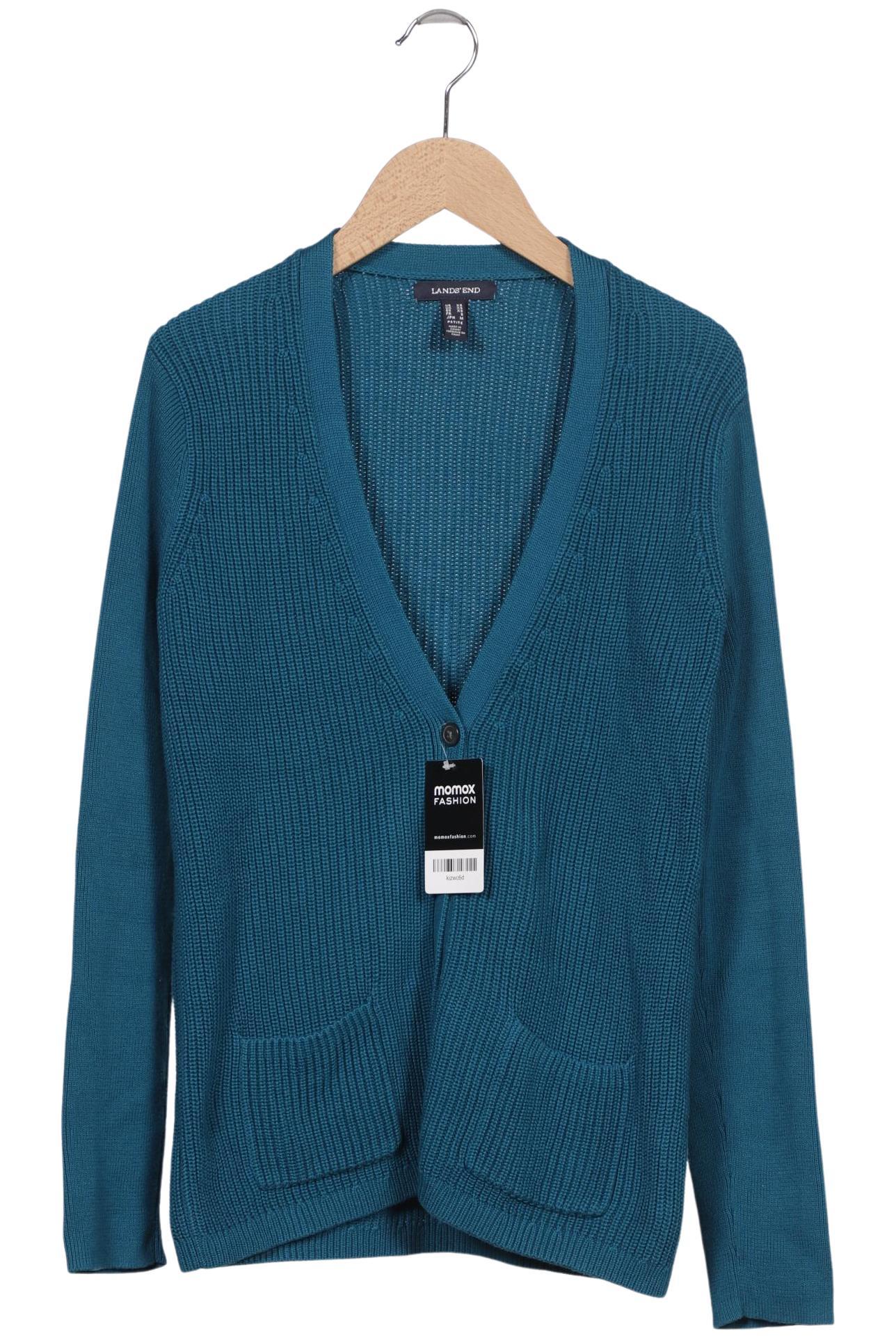 

Lands End Damen Strickjacke, türkis, Gr. 34