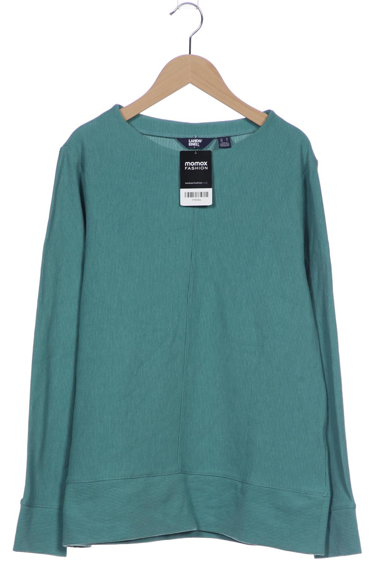 

Lands End Damen Sweatshirt, türkis, Gr. 38