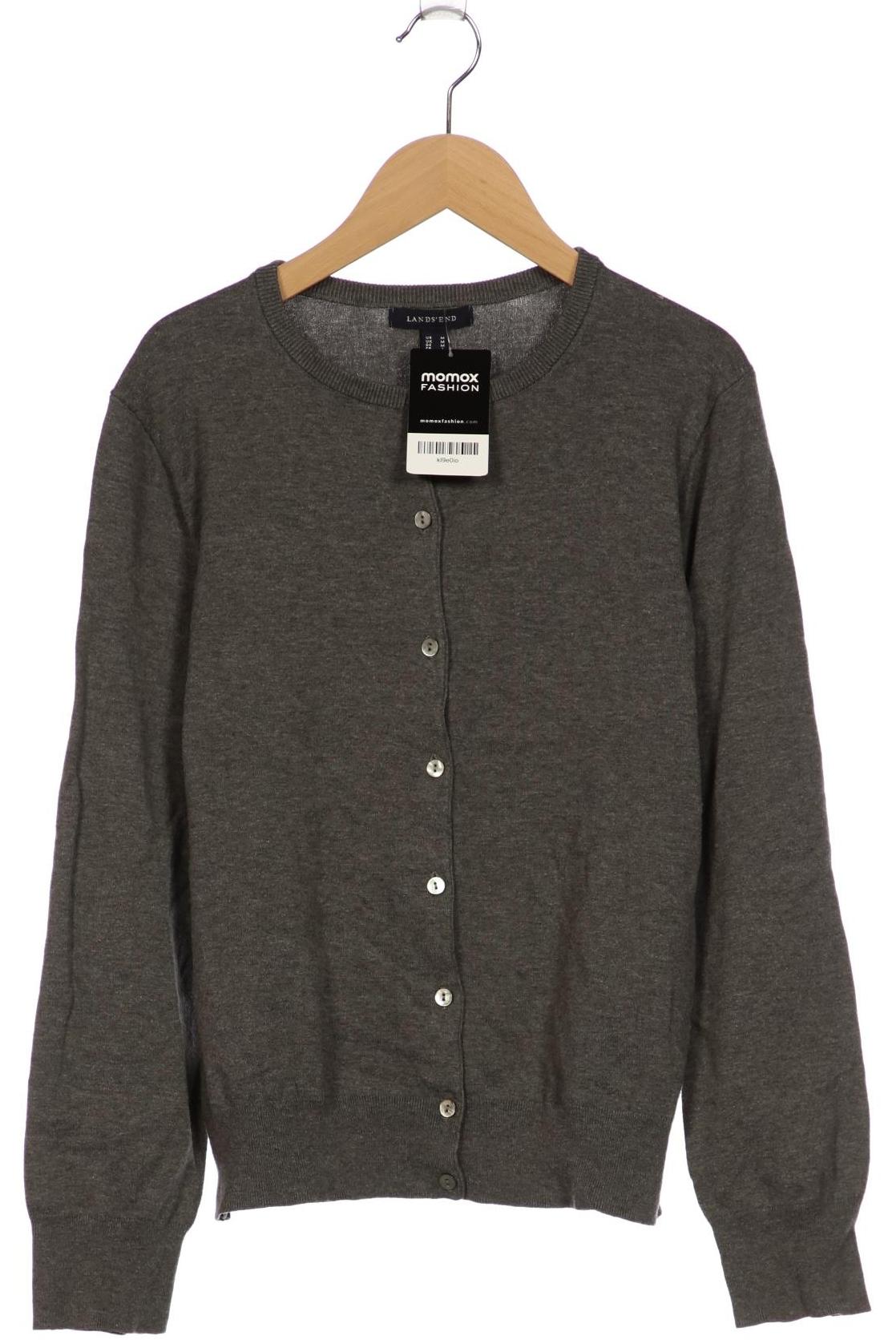 

Lands End Damen Strickjacke, grau, Gr. 38