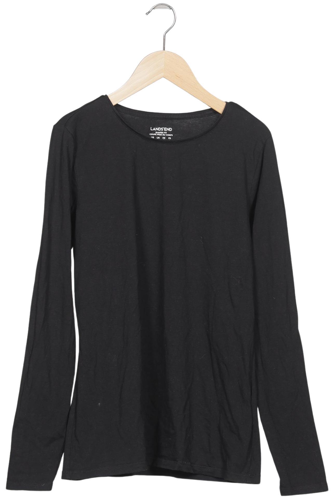 

Lands End Damen Langarmshirt, schwarz, Gr. 38