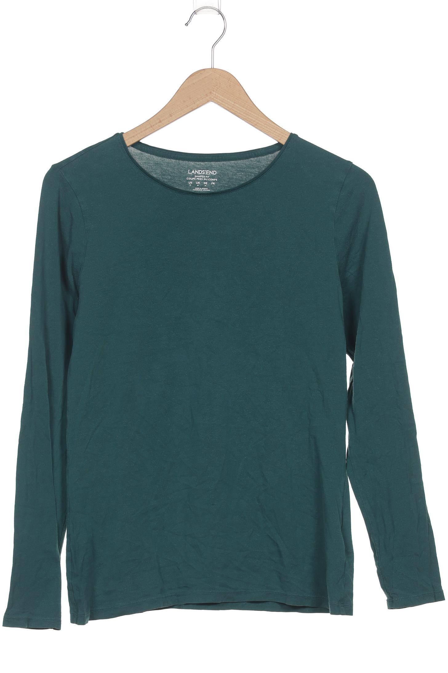 

Lands End Damen Langarmshirt, grün, Gr. 38