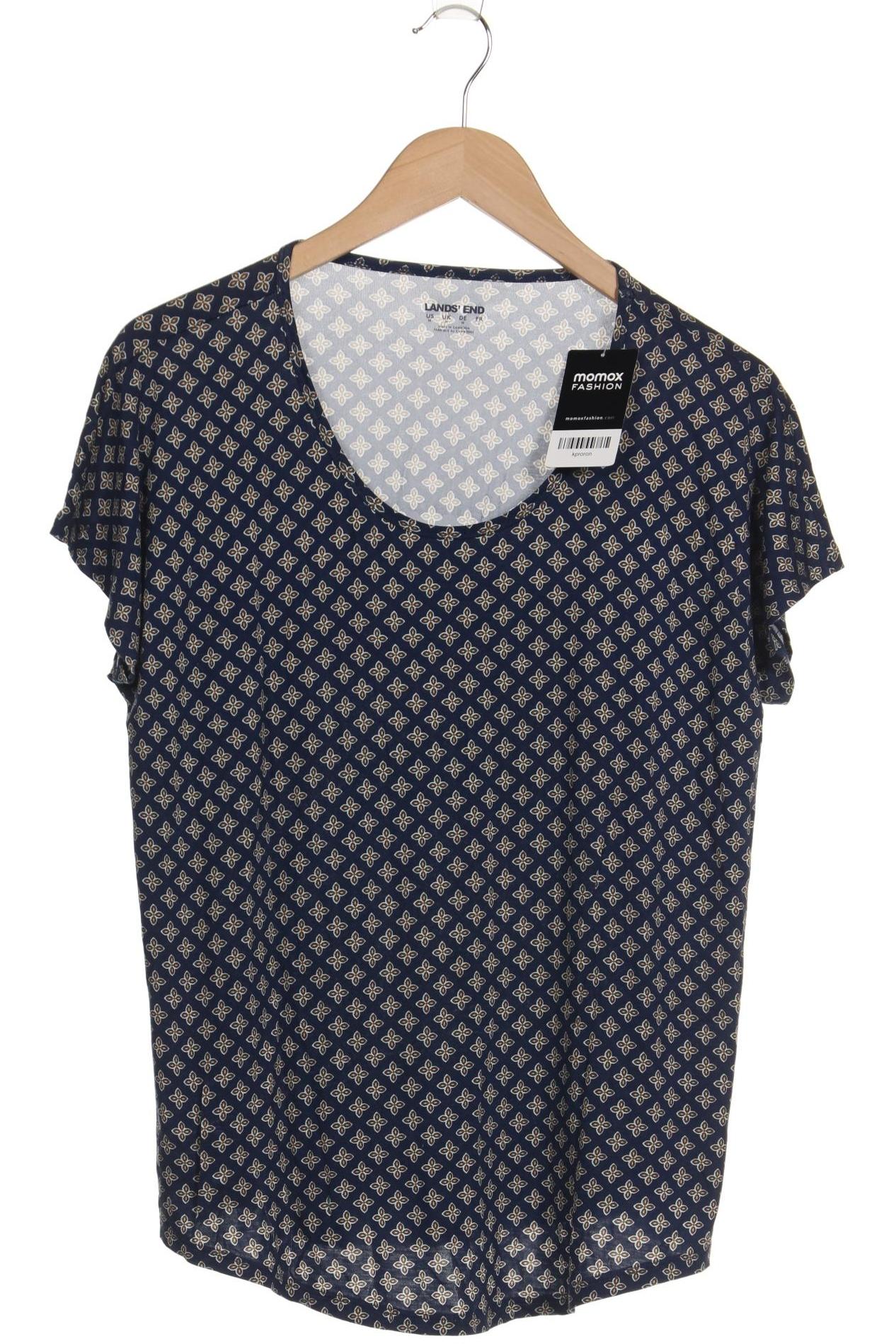 

Lands End Damen T-Shirt, blau, Gr. 38