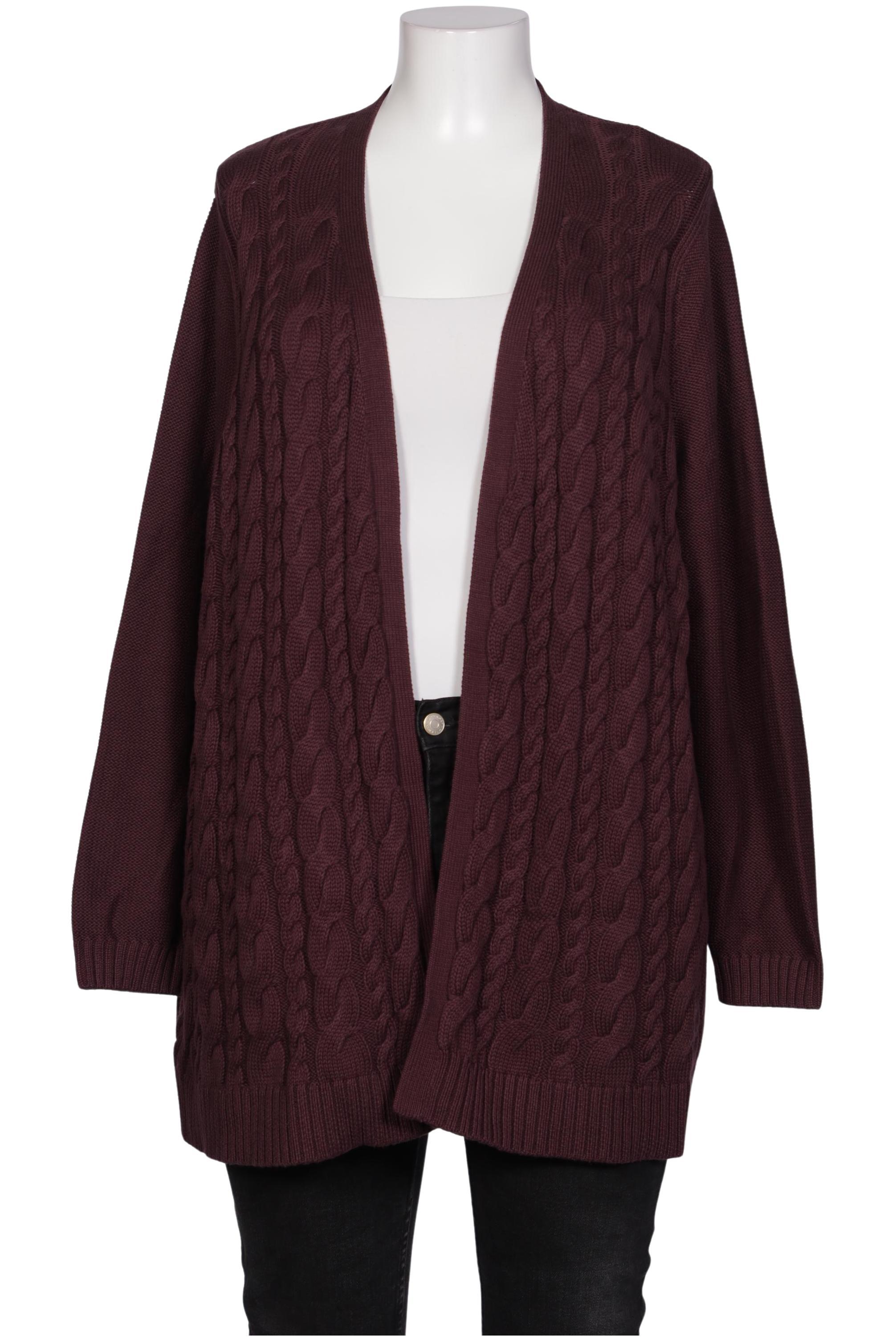 

Lands End Damen Strickjacke, bordeaux, Gr. 52