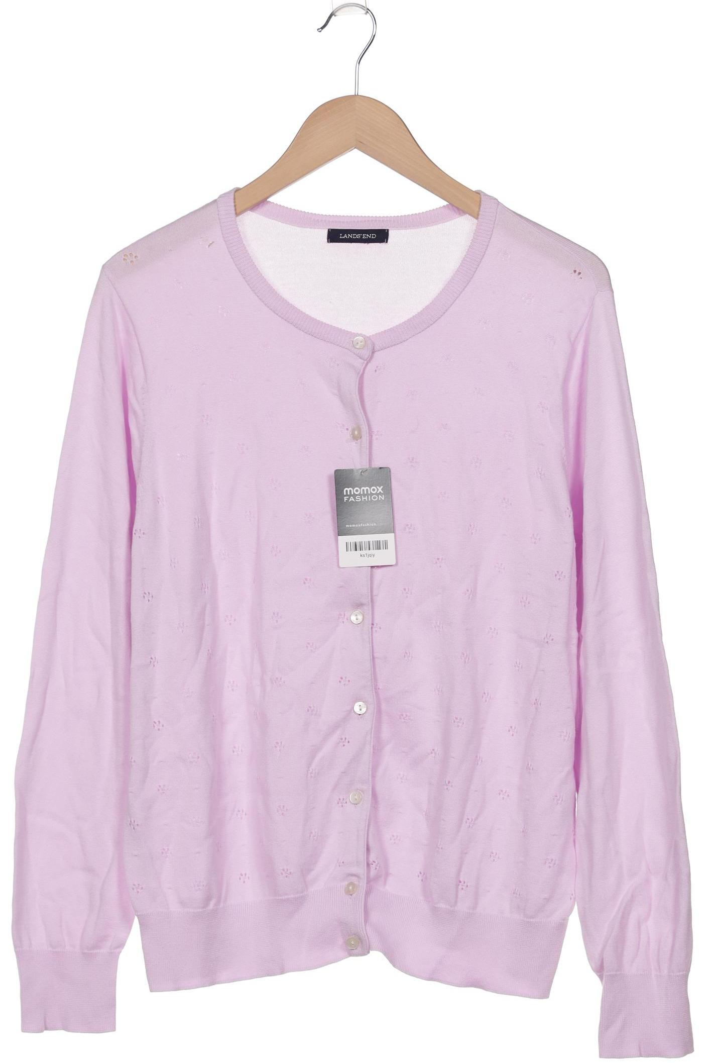 

Lands End Damen Strickjacke, flieder, Gr. 46