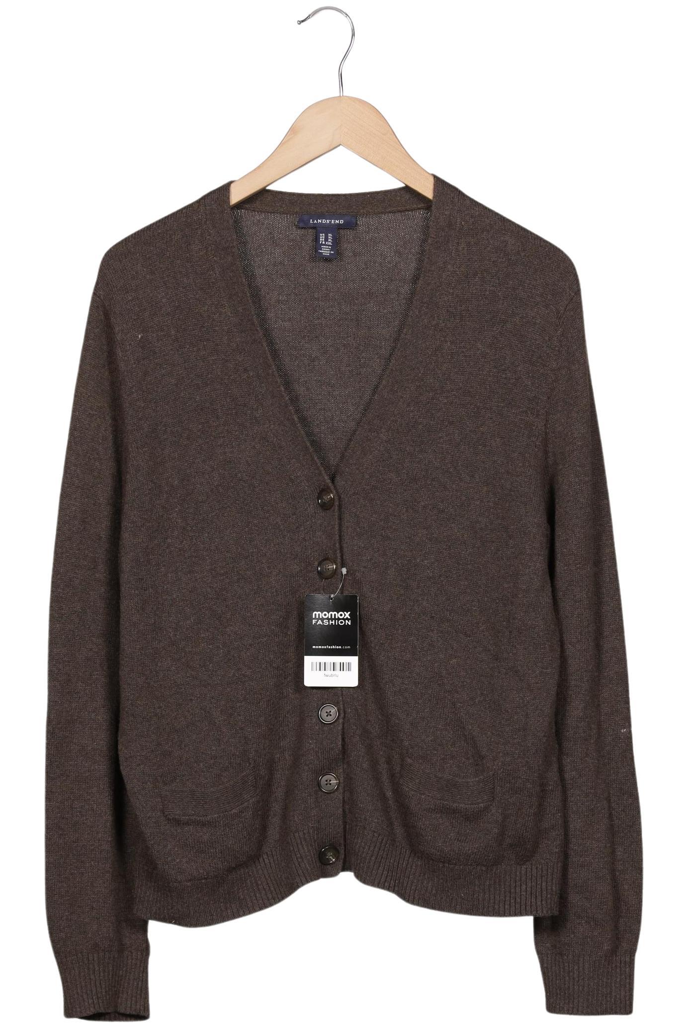 

Lands End Damen Strickjacke, braun, Gr. 44