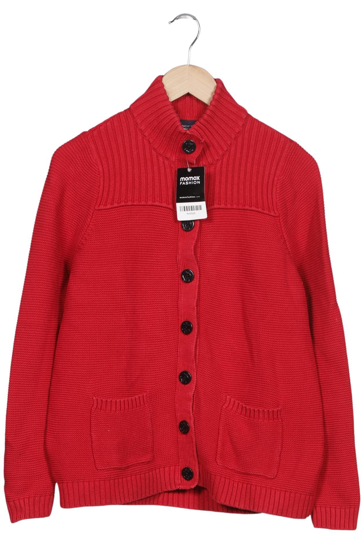 

Lands End Damen Strickjacke, rot, Gr. 42