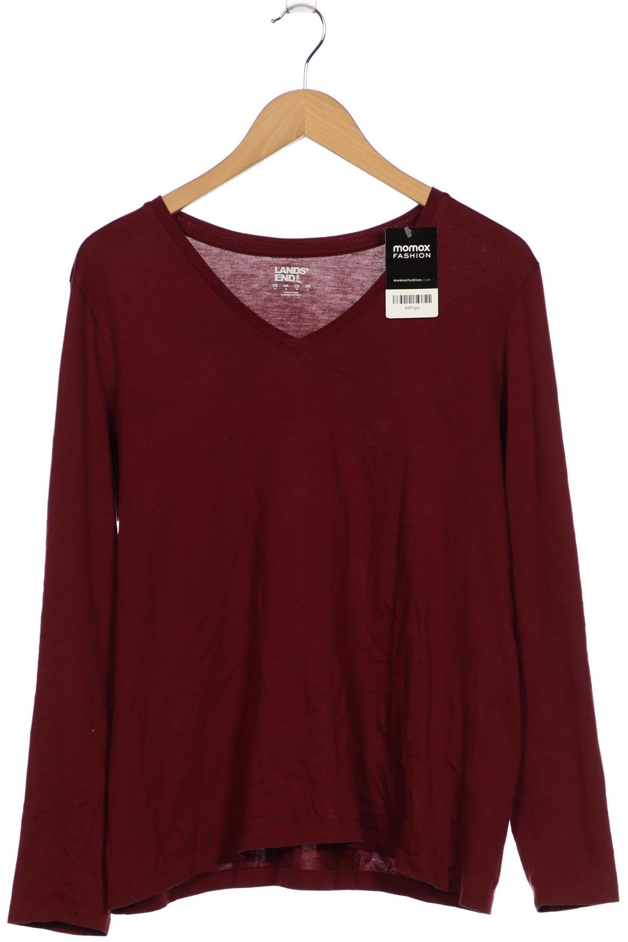 

Lands End Damen Langarmshirt, bordeaux, Gr. 38