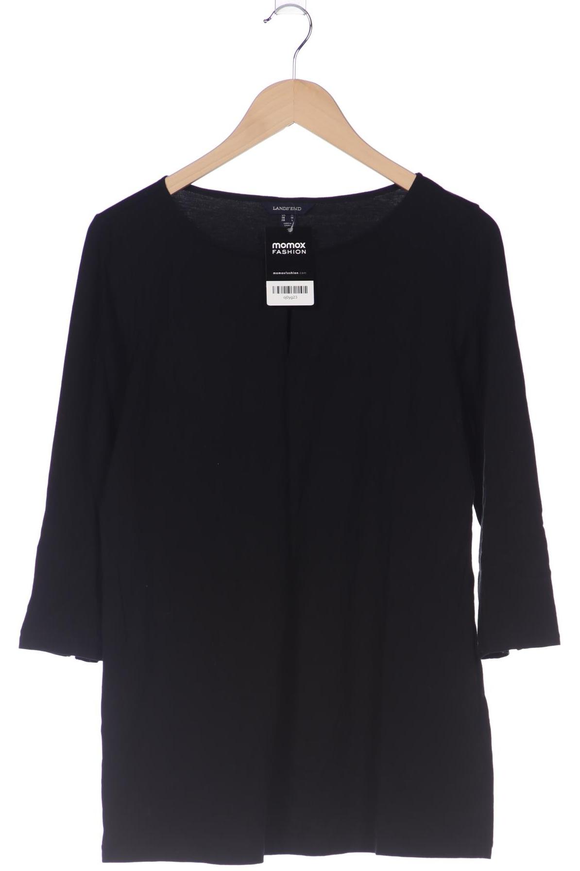 

Lands End Damen Langarmshirt, schwarz, Gr. 38