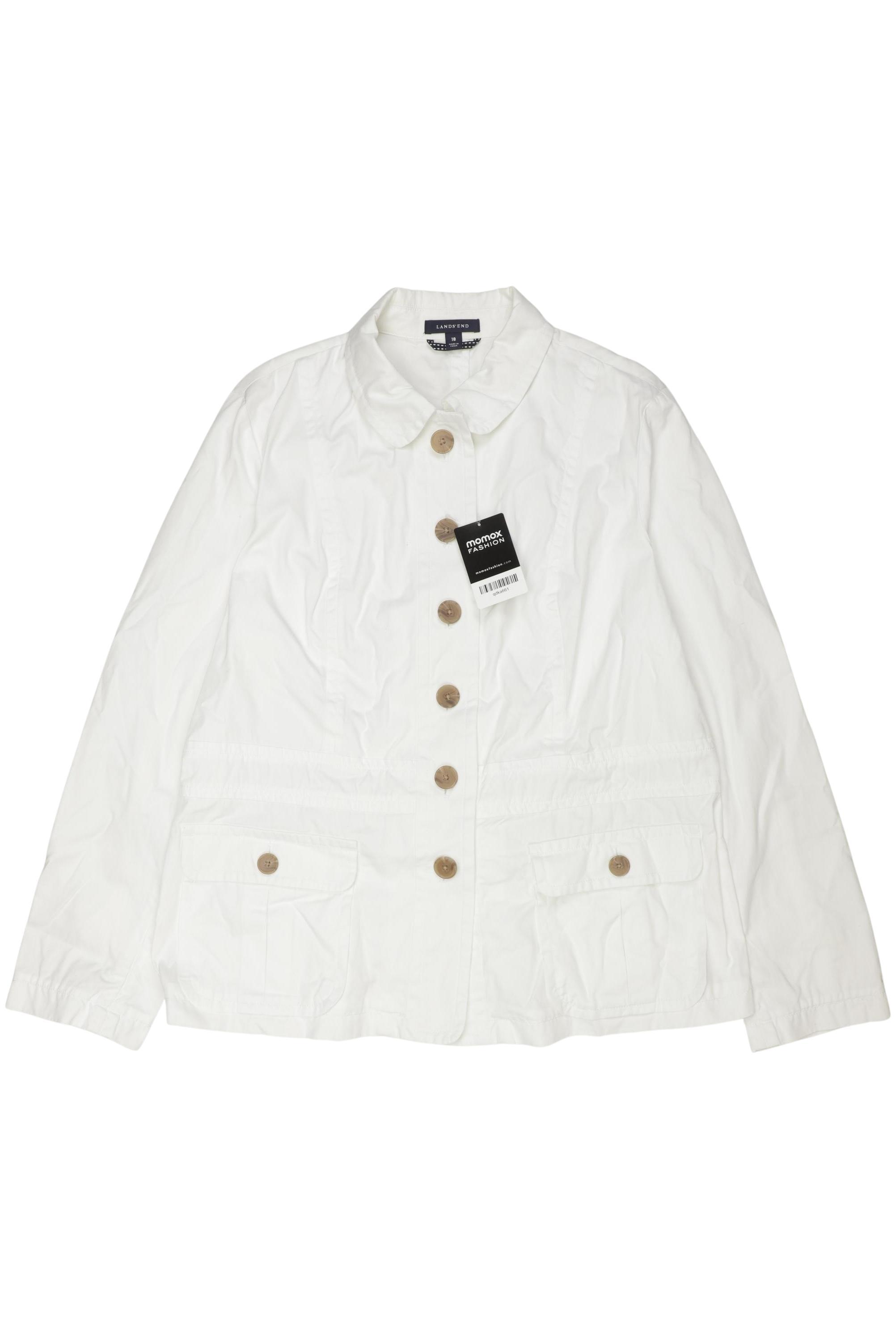

Lands End Damen Jacke, weiß, Gr. 18
