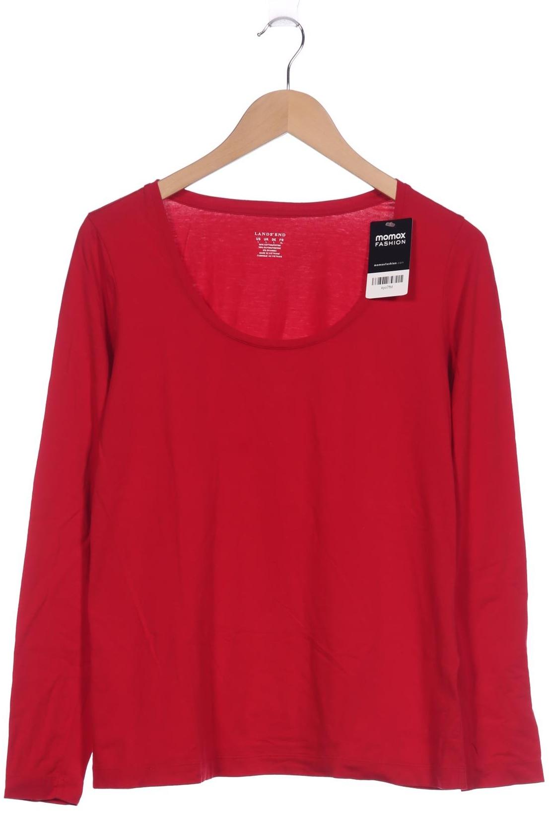 

Lands End Damen Langarmshirt, rot, Gr. 42