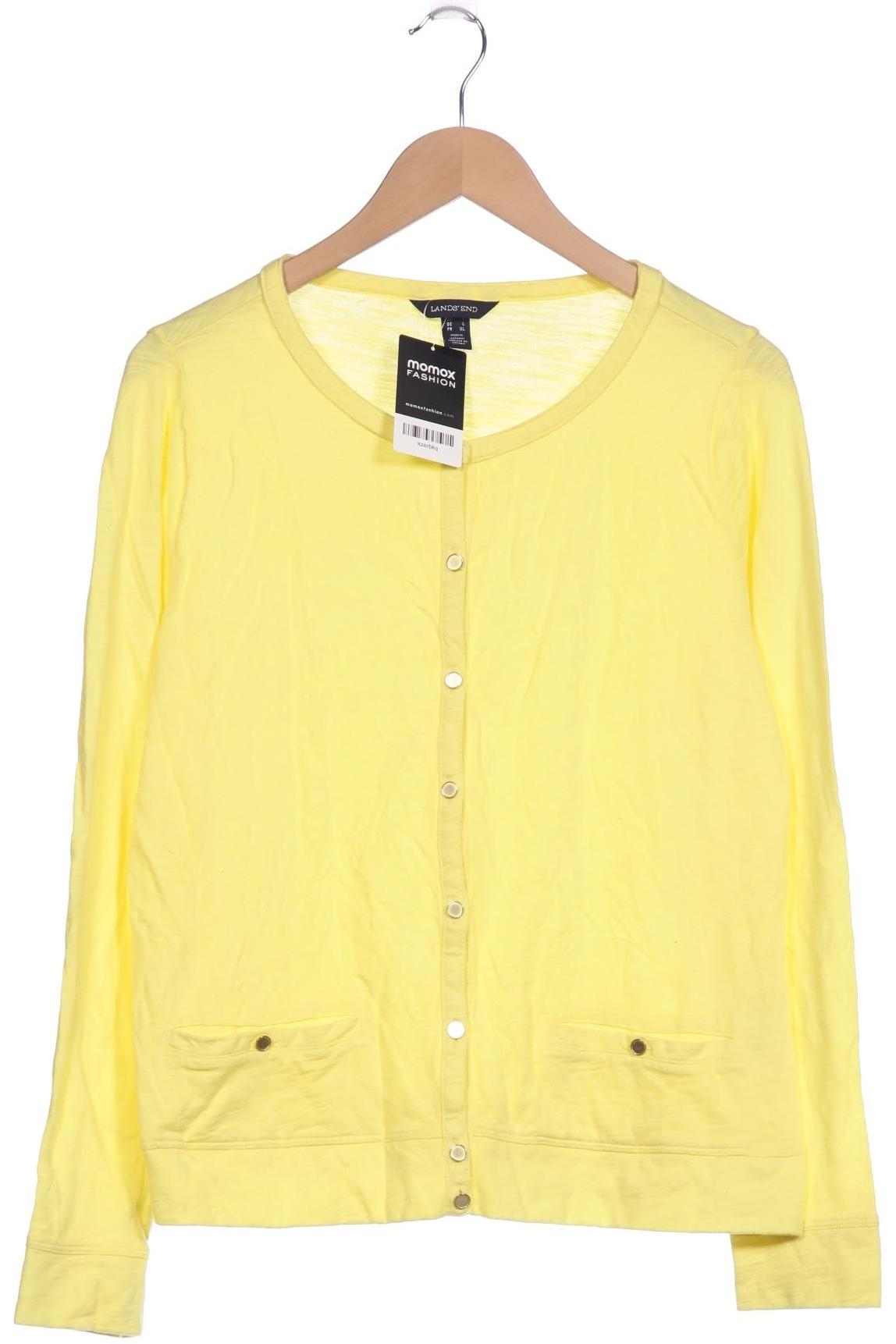 

Lands End Damen Strickjacke, gelb, Gr. 42