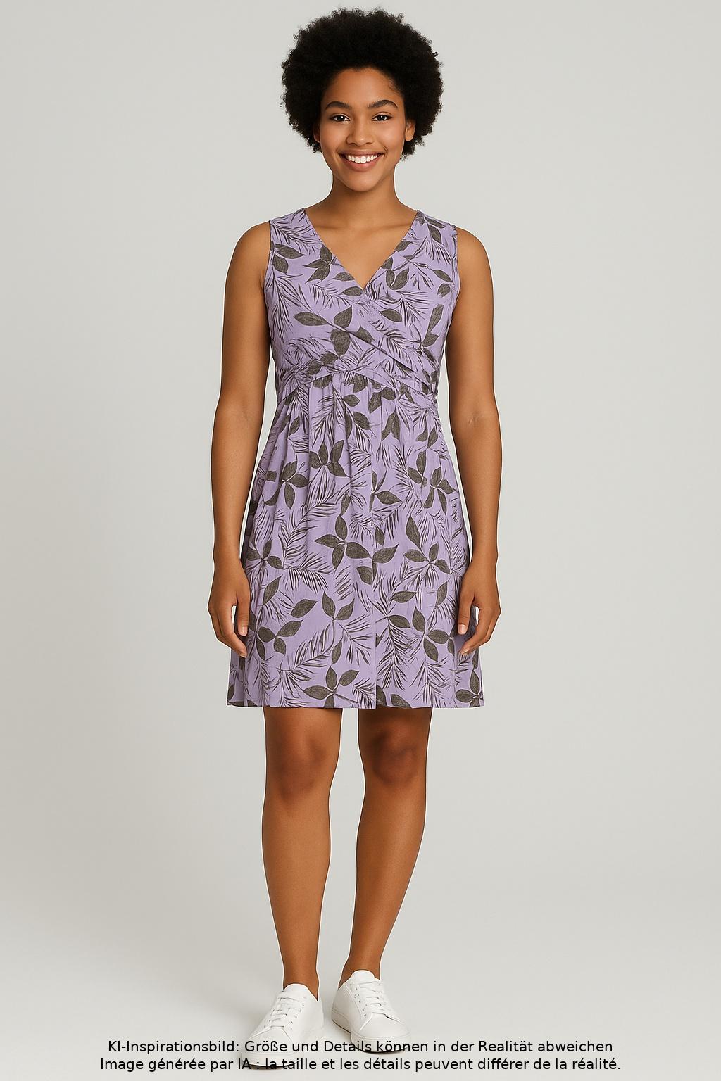 

Lands End Damen Kleid, flieder, Gr. 38