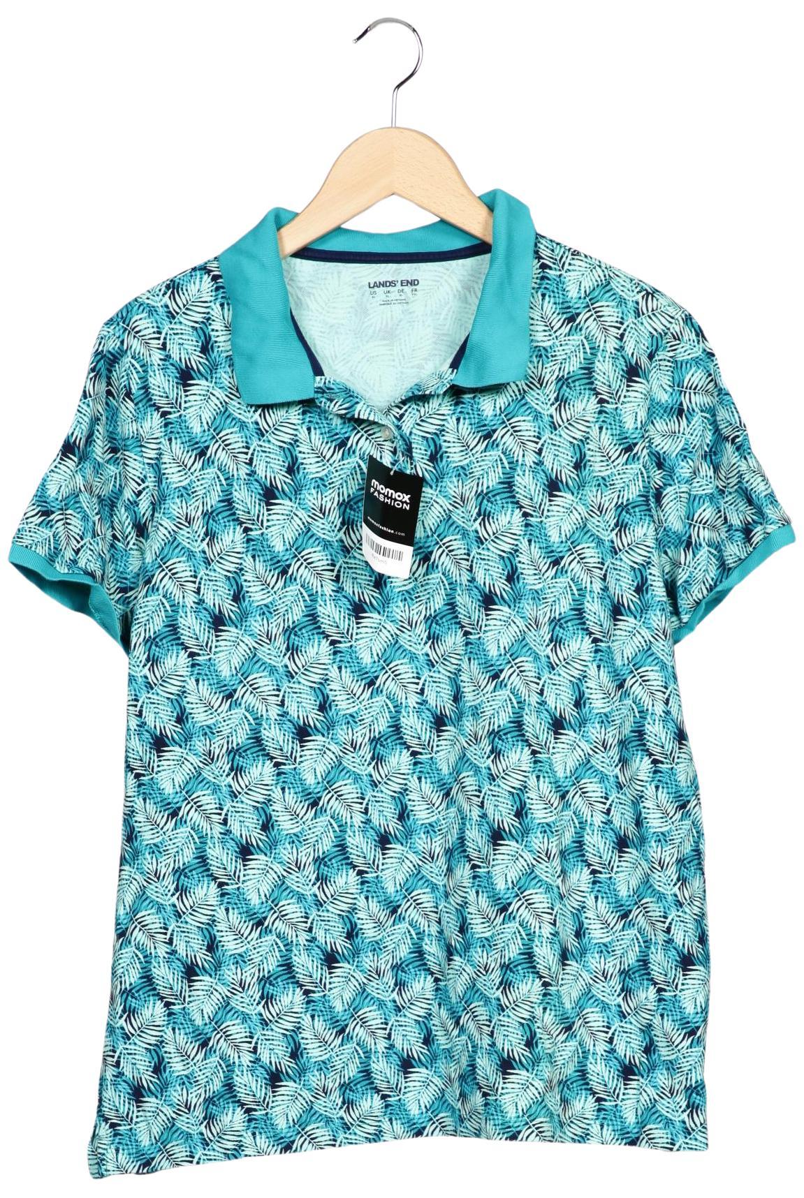 

Lands End Damen Poloshirt, türkis, Gr. 44