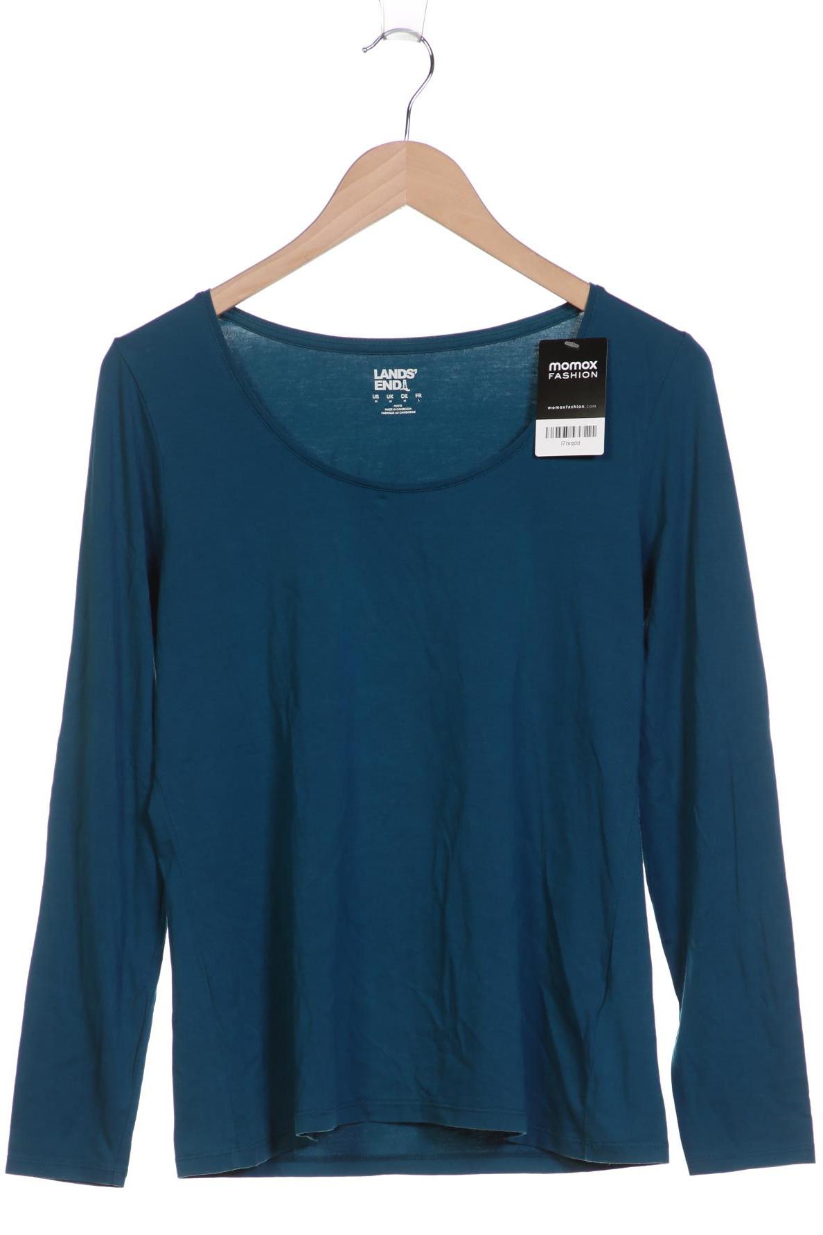 

Lands End Damen Langarmshirt, türkis, Gr. 38