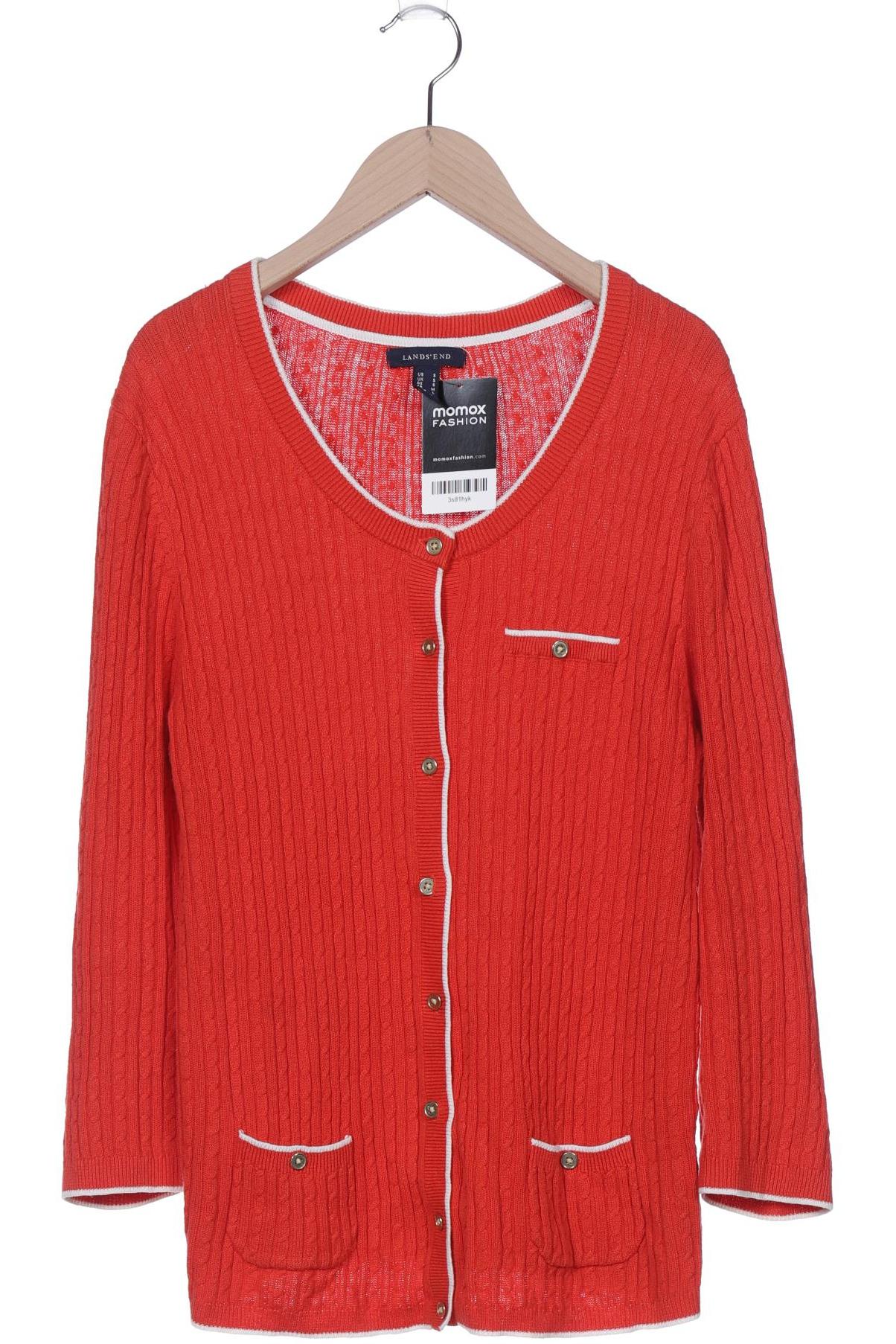 

Lands End Damen Strickjacke, rot, Gr. 36