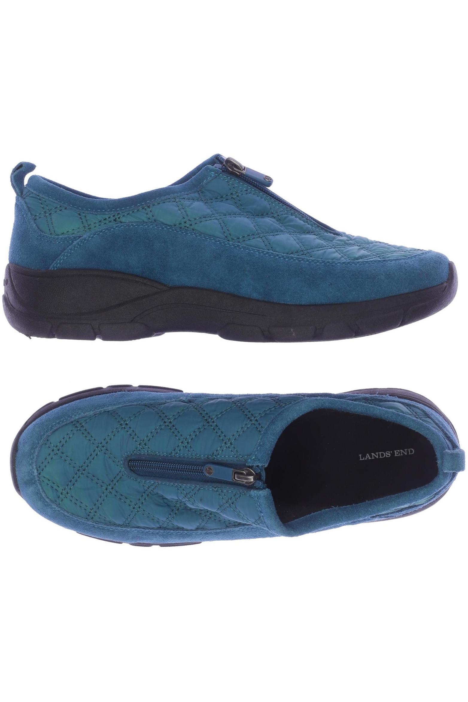 

Lands End Damen Halbschuh, blau, Gr. 41.5