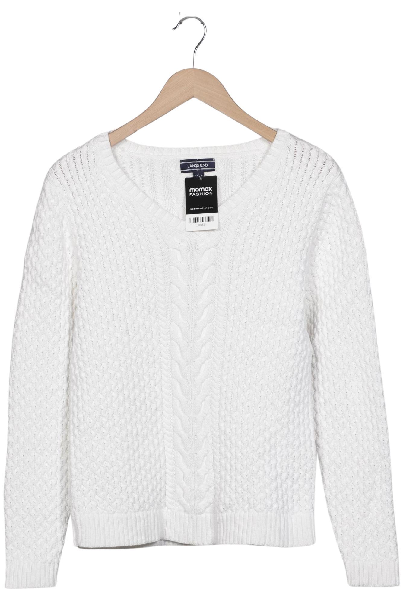 

Lands End Damen Pullover, weiß, Gr. 38