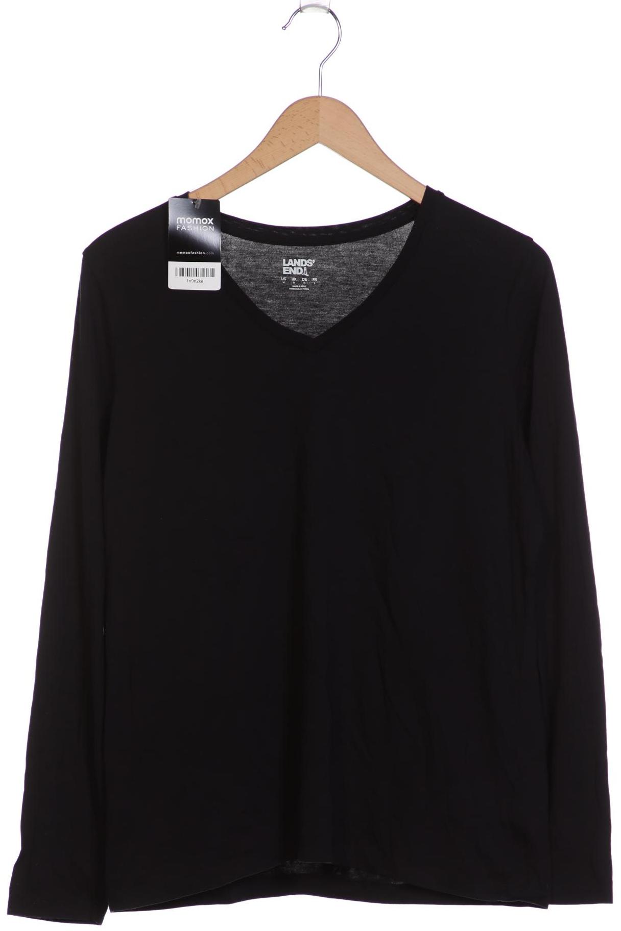 

Lands End Damen Langarmshirt, schwarz, Gr. 38