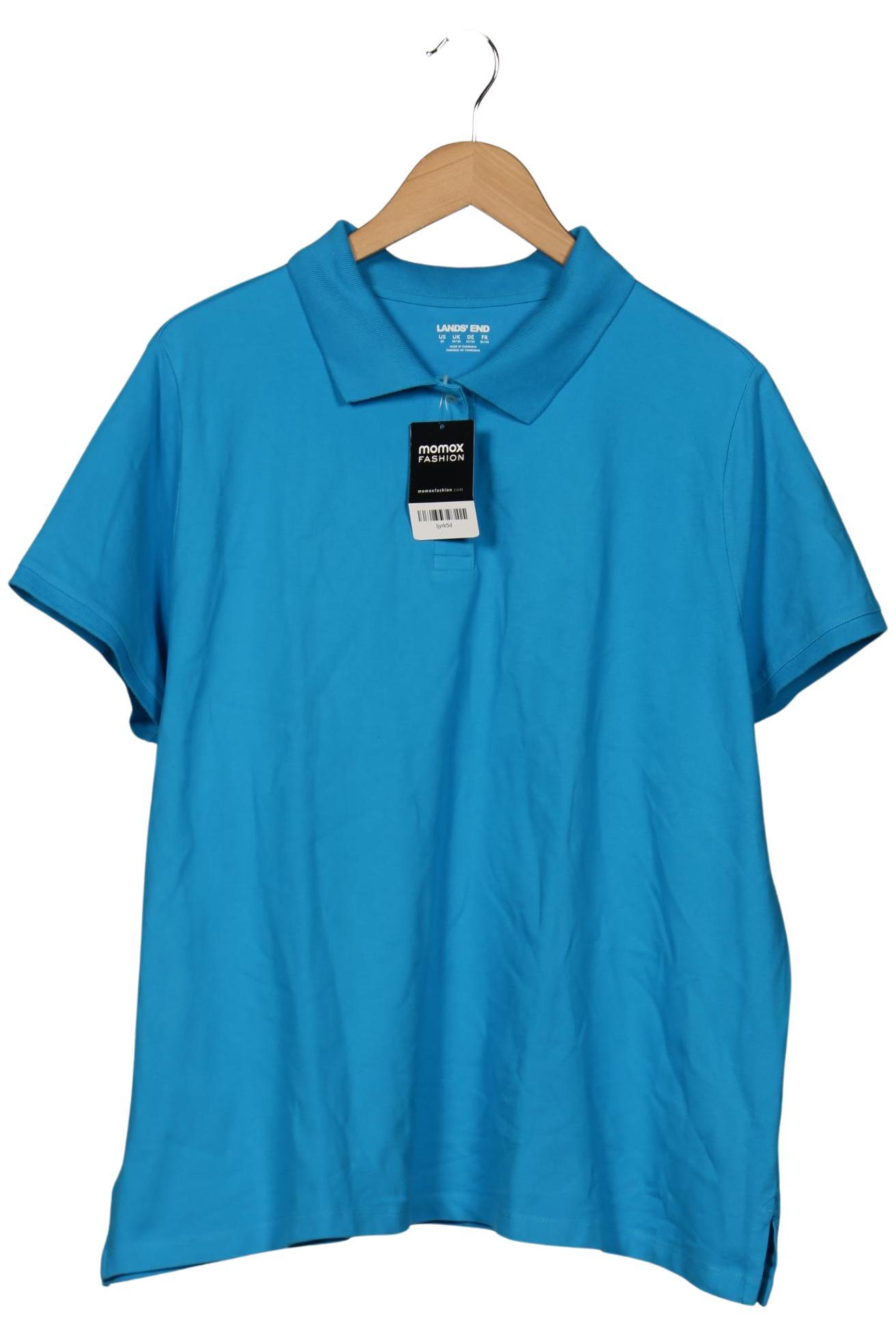 

Lands End Damen Poloshirt, blau, Gr. 52