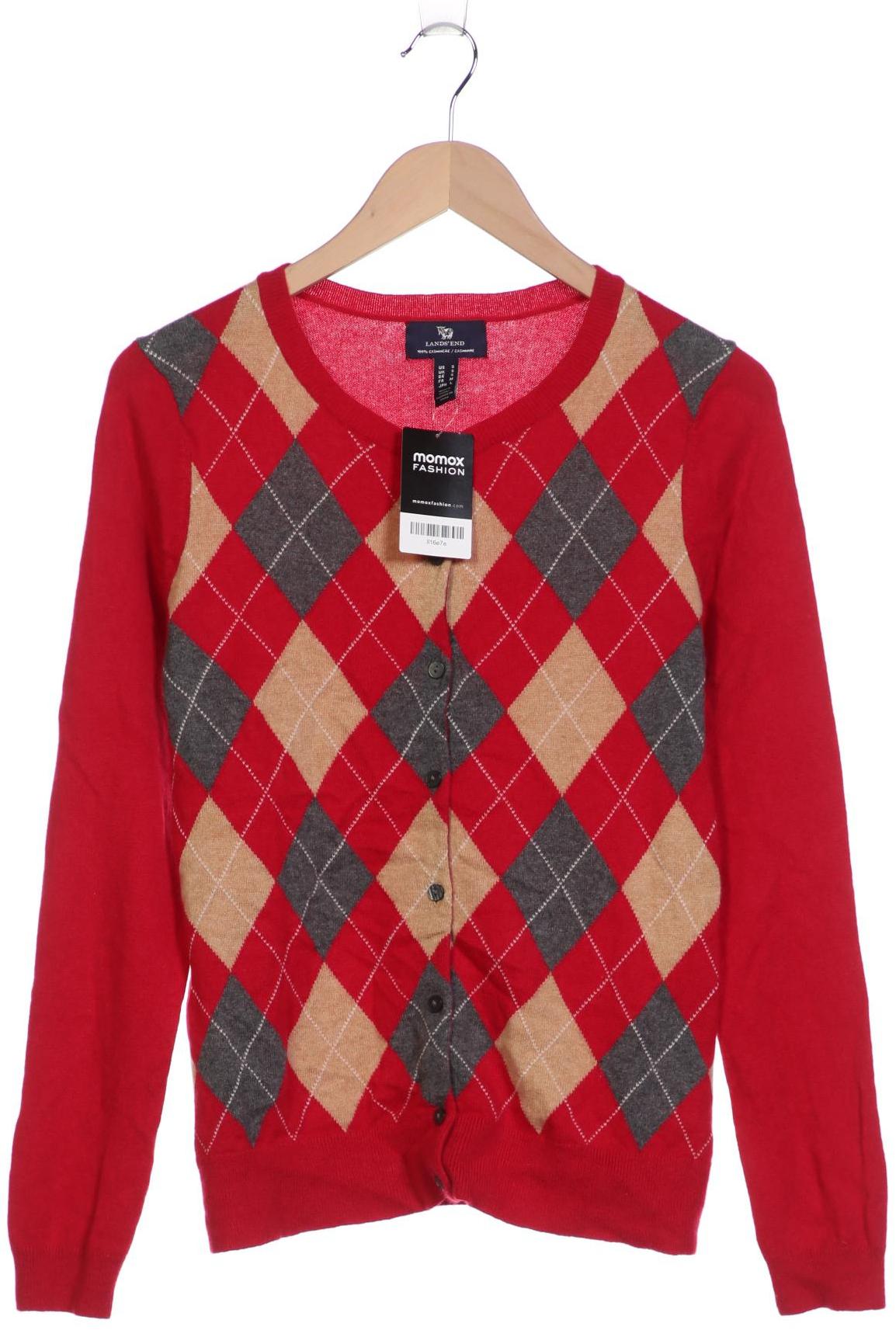 

Lands End Damen Strickjacke, rot, Gr. 36