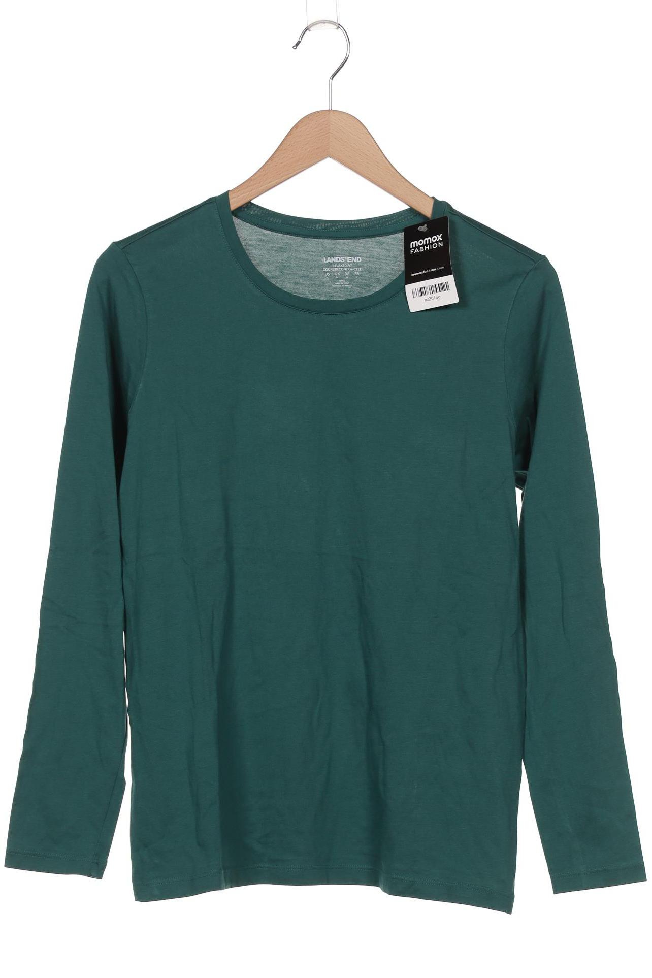 

Lands End Damen Langarmshirt, grün, Gr. 38