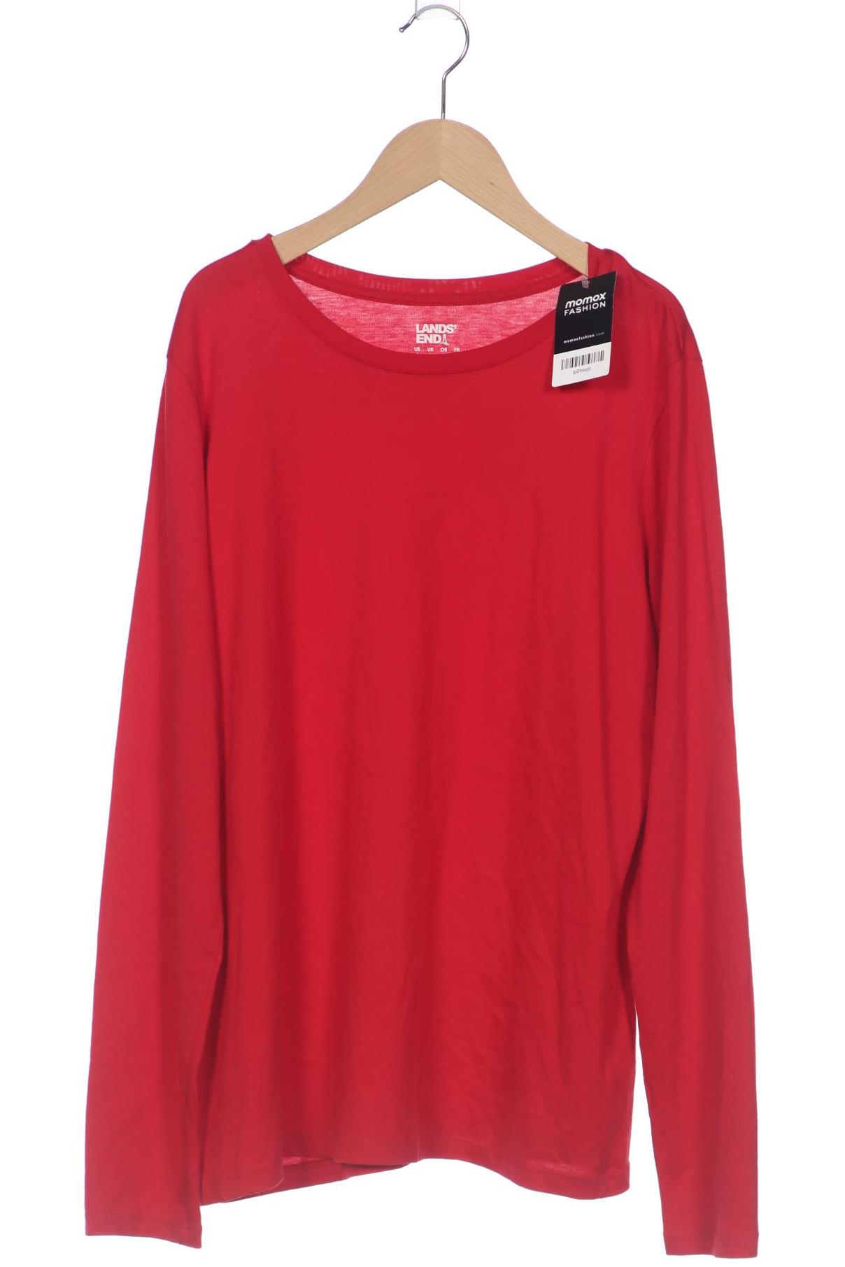 

Lands End Damen Langarmshirt, rot, Gr. 42