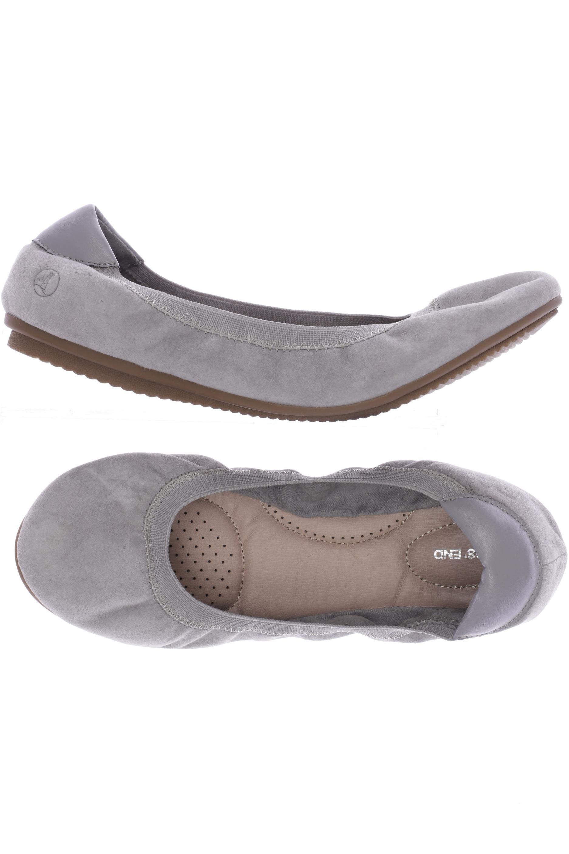 

Lands End Damen Ballerinas, grau, Gr. 41.5