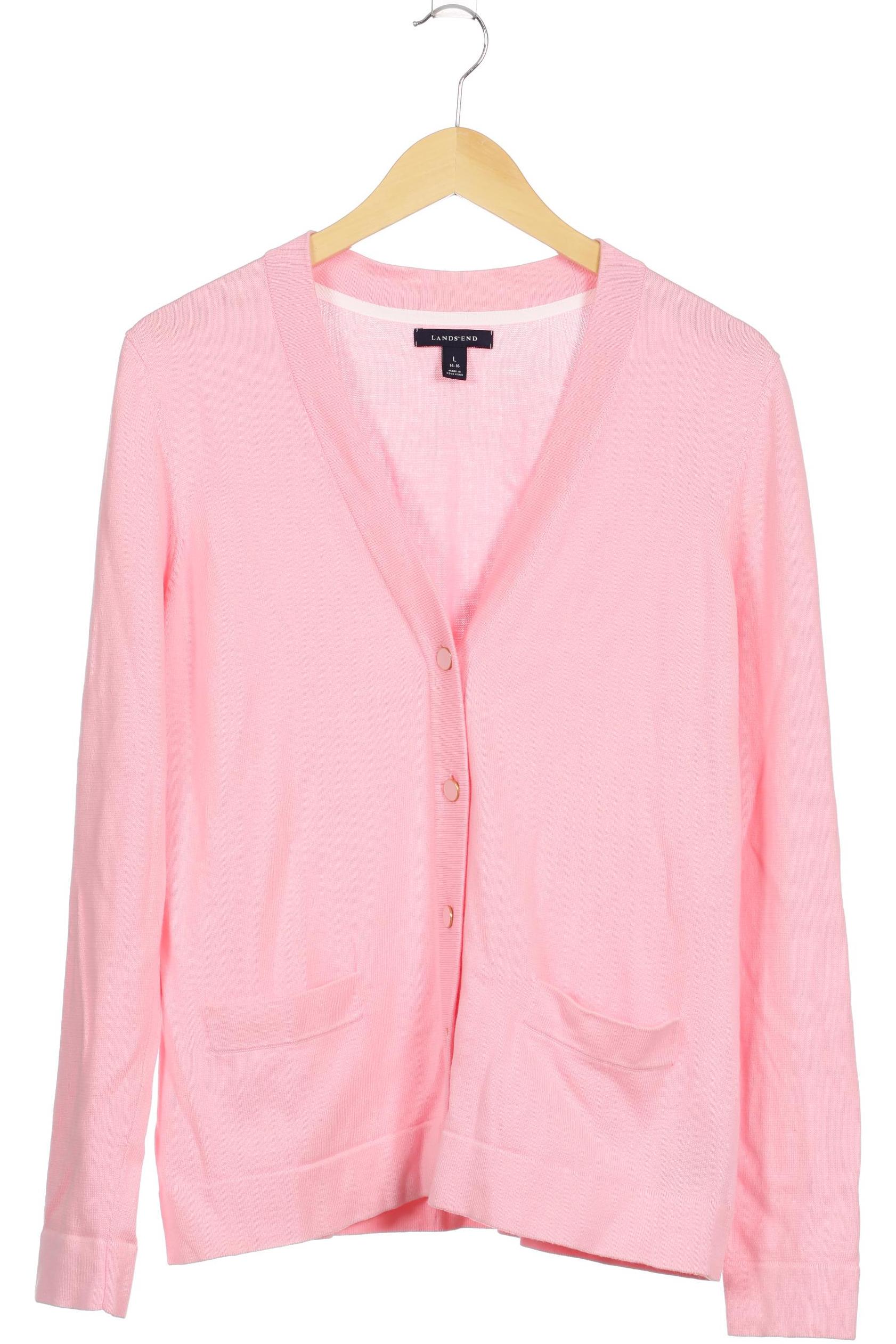 

Lands End Damen Strickjacke, pink, Gr. 42