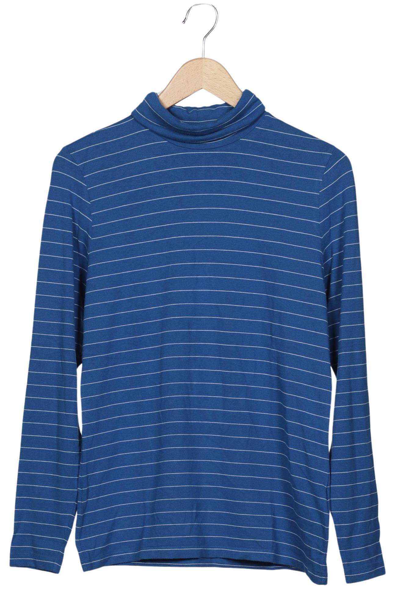 

Lands End Damen Langarmshirt, blau, Gr. 38