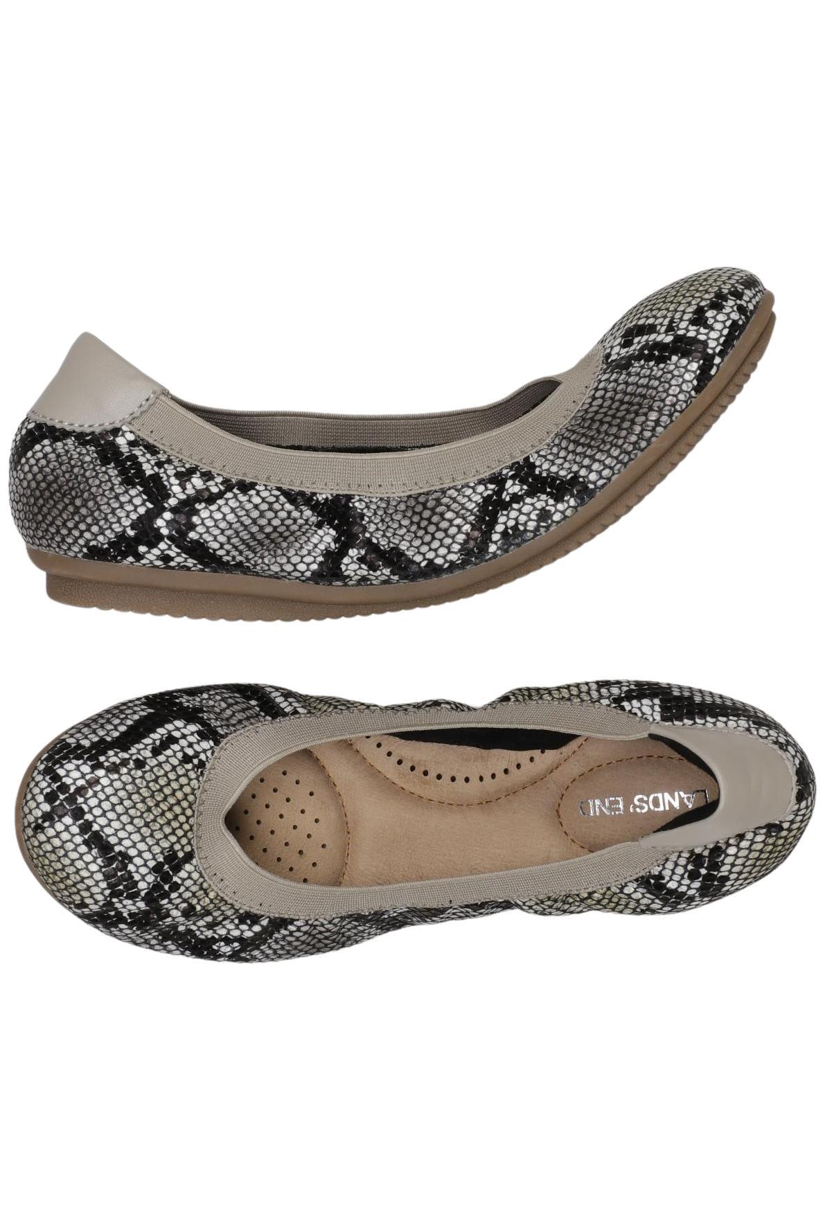 

Lands End Damen Ballerinas, beige, Gr. 36