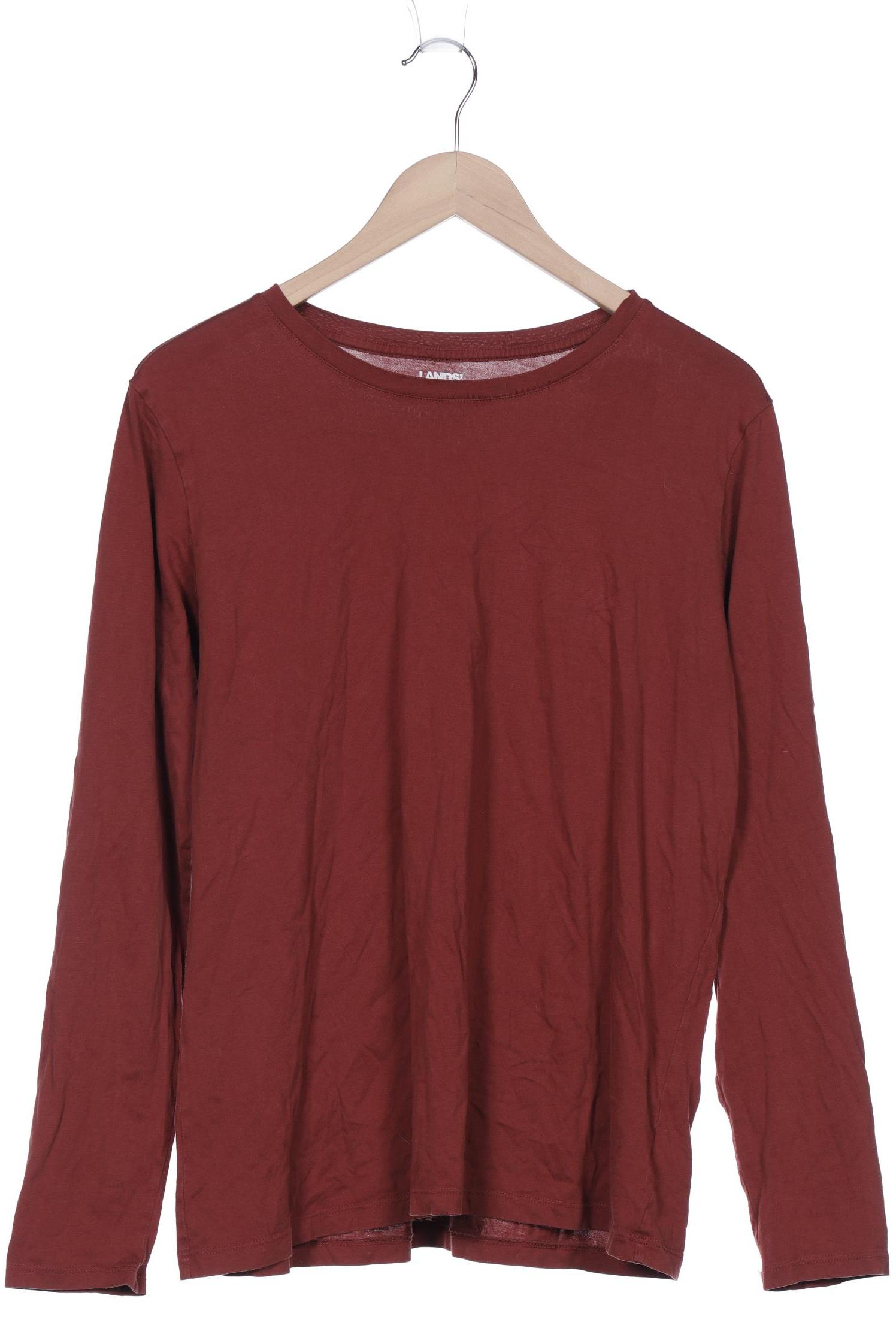 

Lands End Damen Langarmshirt, braun, Gr. 42