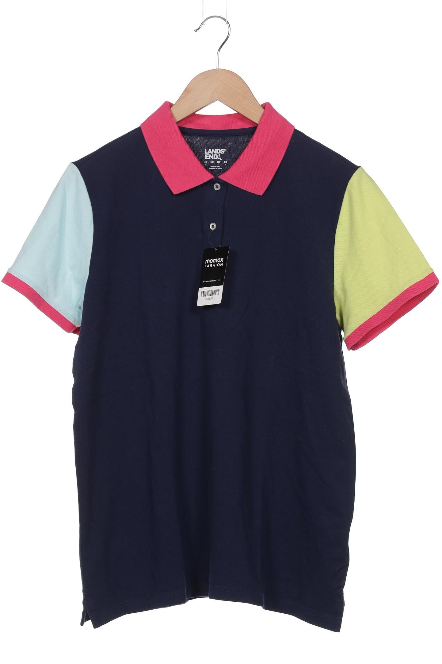 

Lands End Damen Poloshirt, blau, Gr. 42