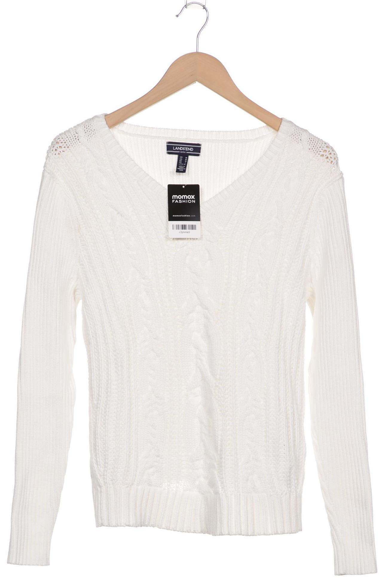 

Lands End Damen Pullover, weiß, Gr. 38
