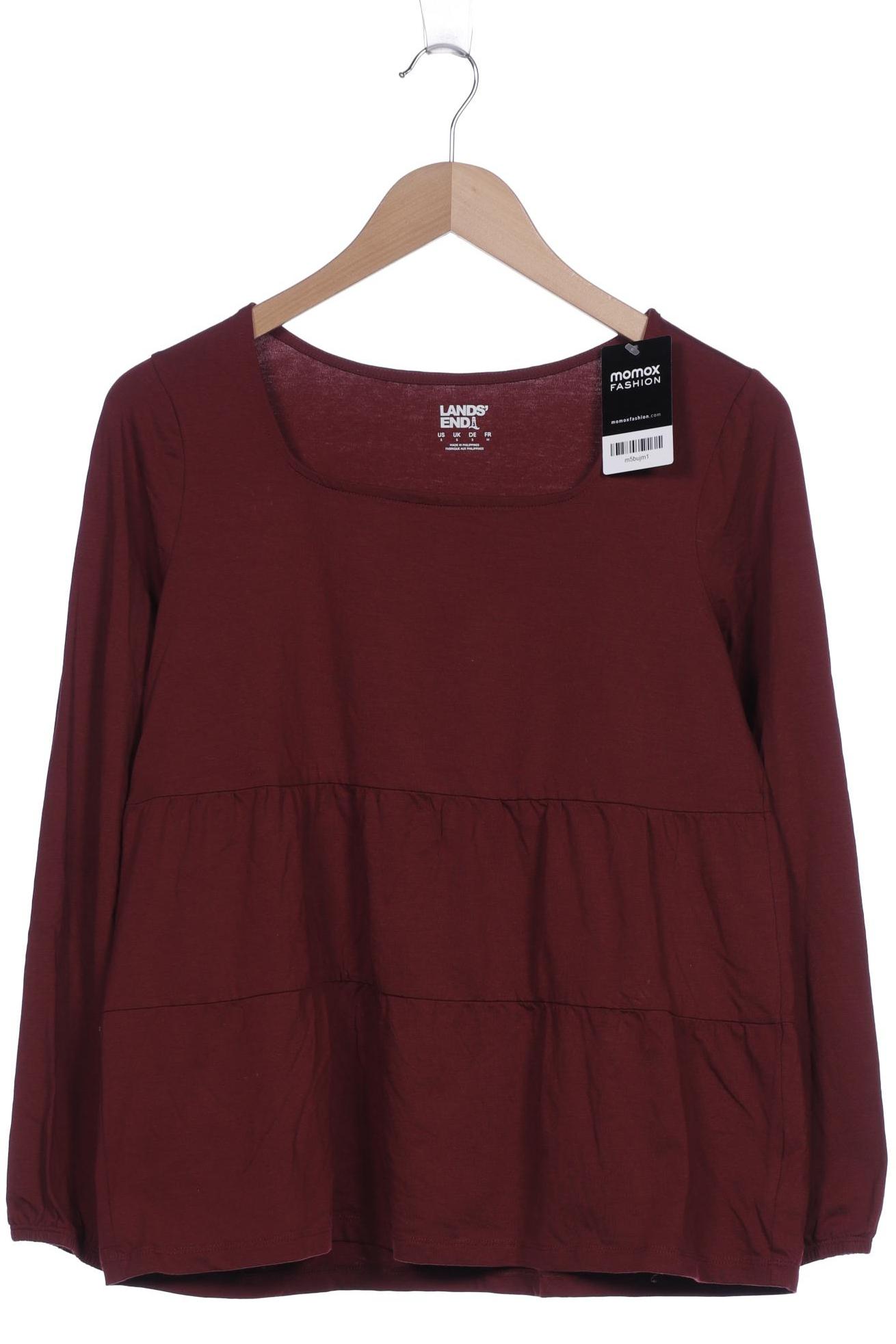 

Lands End Damen Langarmshirt, bordeaux