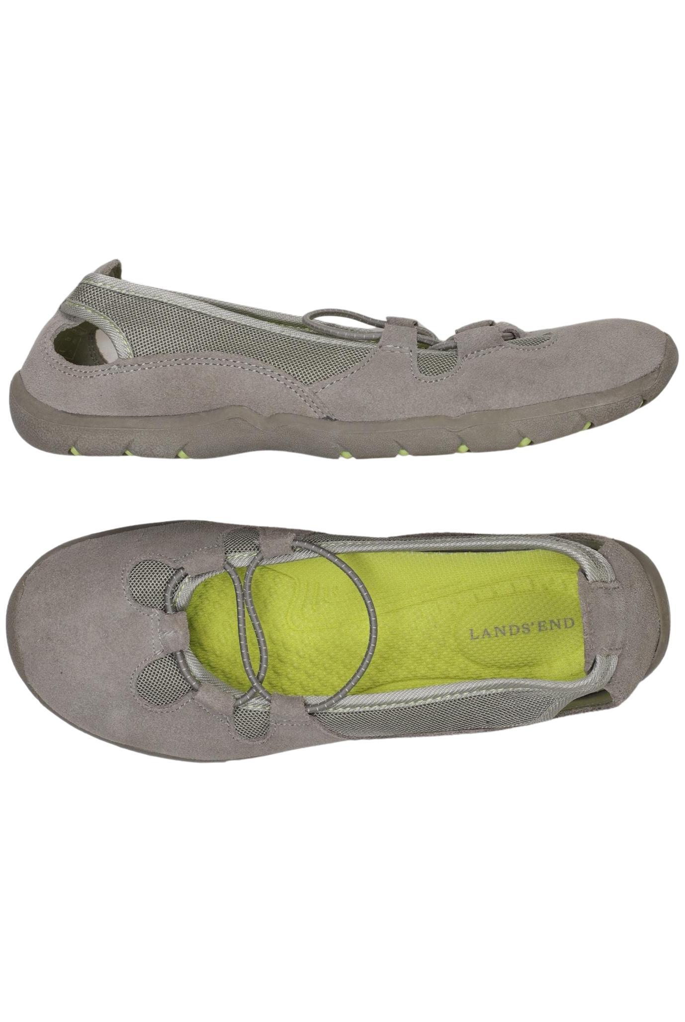 

Lands End Damen Ballerinas, grau, Gr. 38