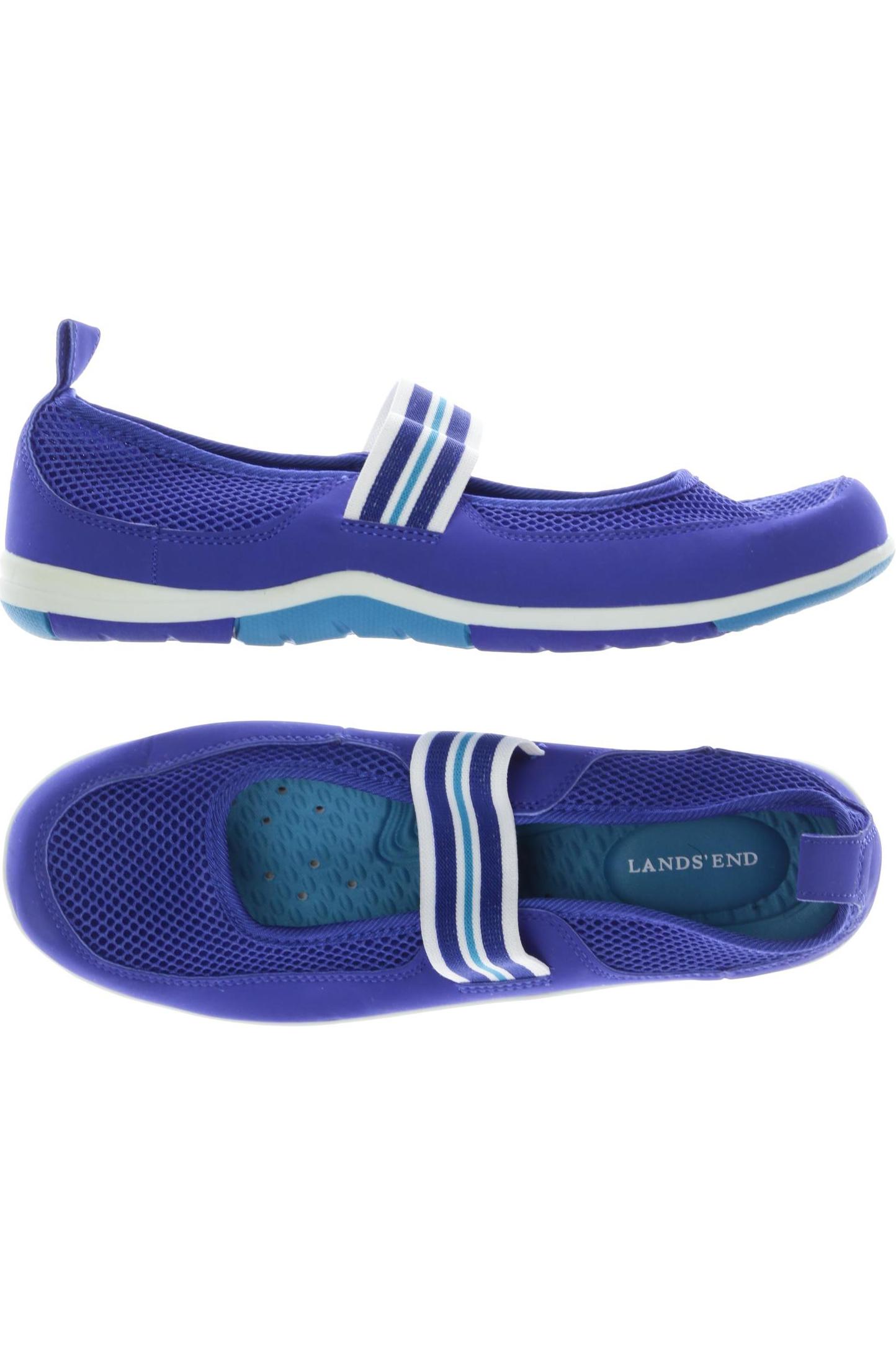 

Lands End Damen Ballerinas, blau, Gr. 41