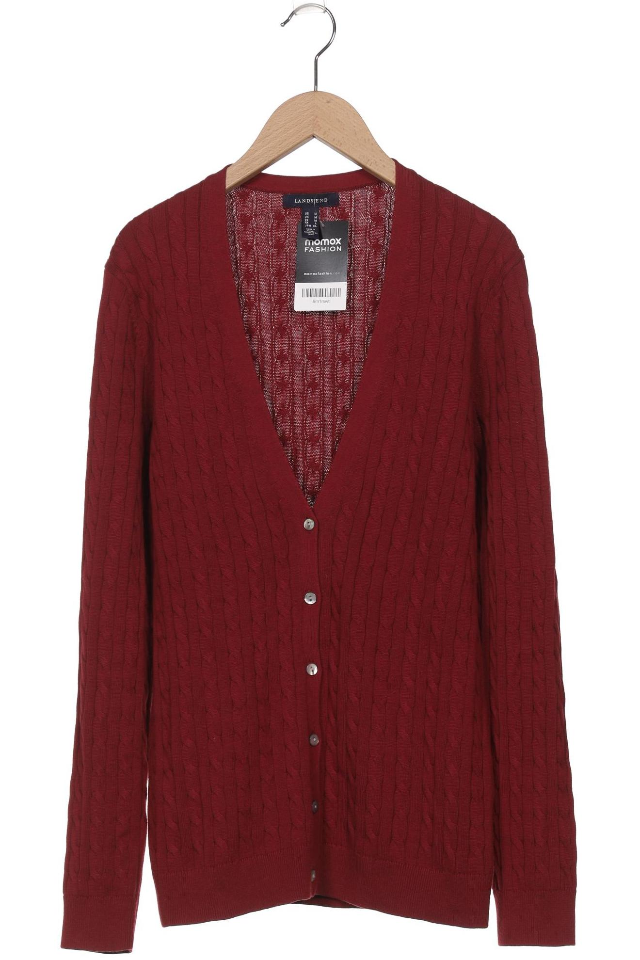 

Lands End Damen Strickjacke, bordeaux, Gr. 38